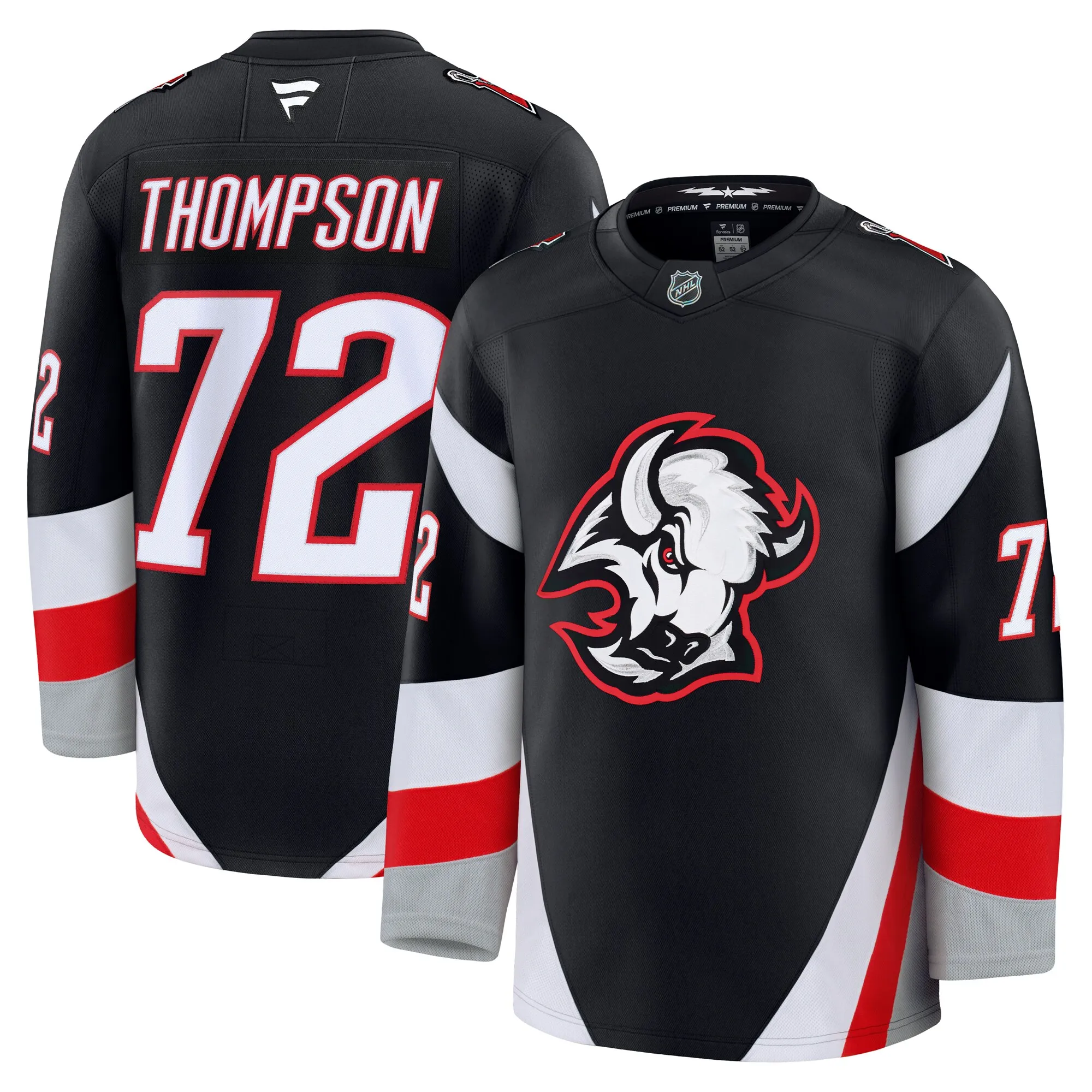 Tage Thompson Buffalo Sabres Fanatics Alternate Premium Jersey - Black