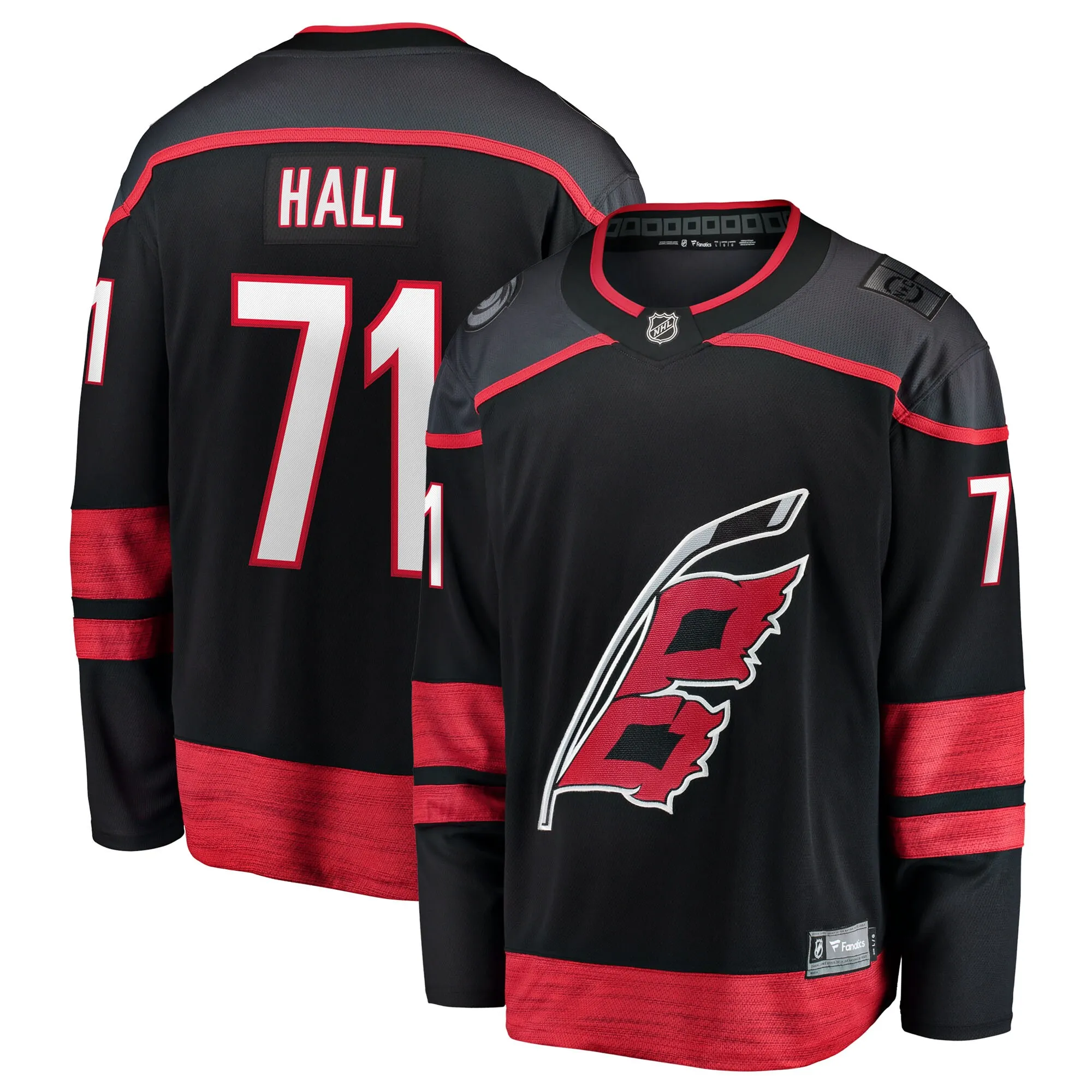 Taylor Hall Carolina Hurricanes Fanatics Home Breakaway Jersey - Black