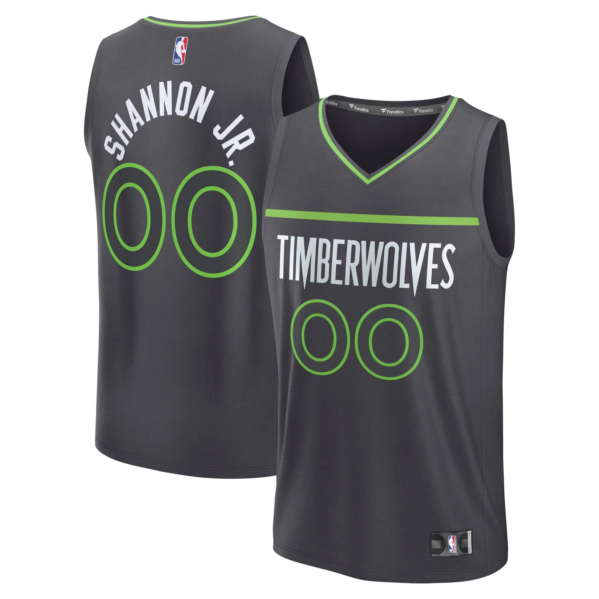Terrence Shannon Jr. Minnesota Timberwolves Fanatics Fast Break Replica Player Jersey - Statement Edition - Charcoal