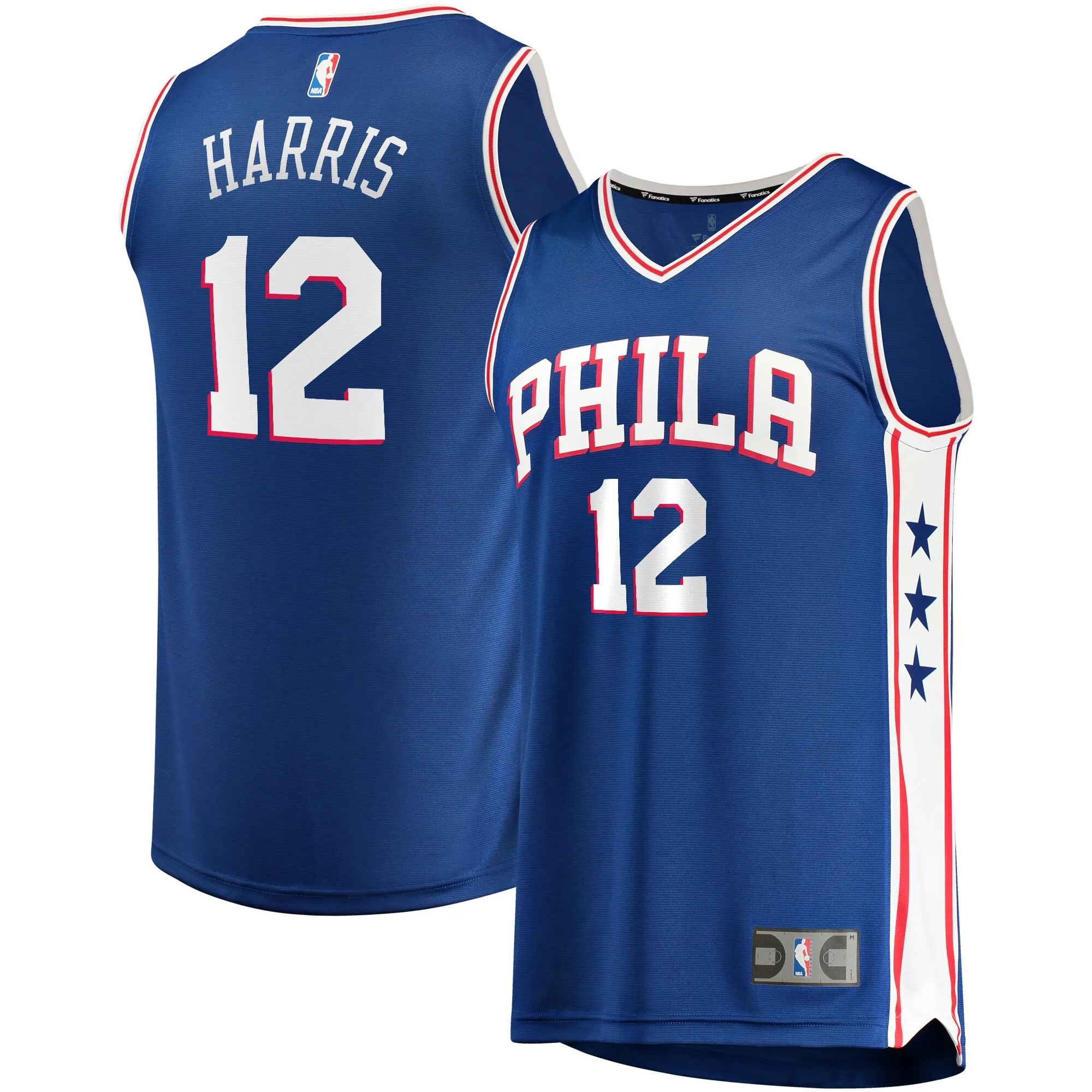 Tobias Harris Philadelphia 76ers Fanatics Fast Break Replica Player Jersey - Royal - Icon Edition