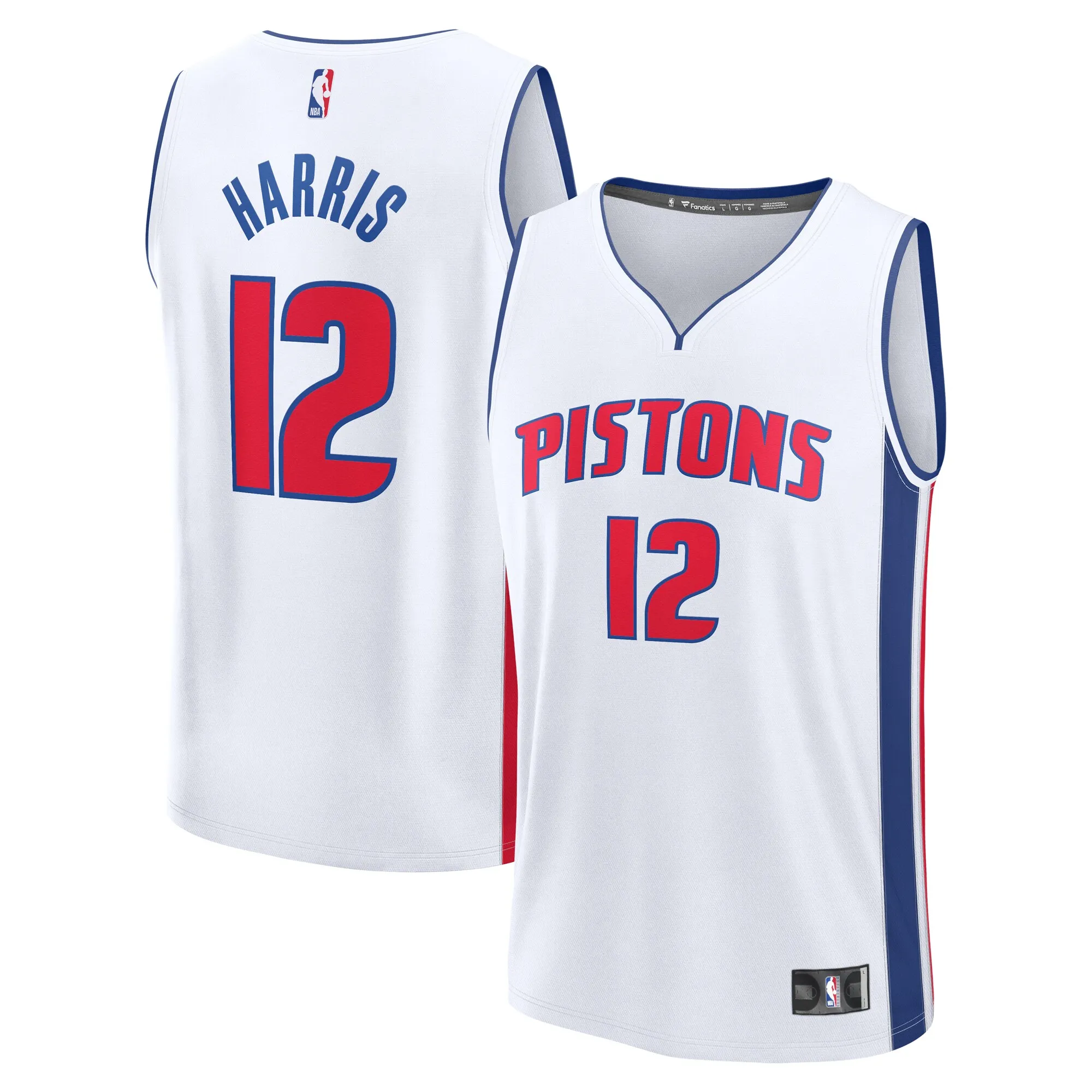 Tobias Harris Detroit Pistons Fanatics Fast Break Replica Player Jersey - Association Edition - White