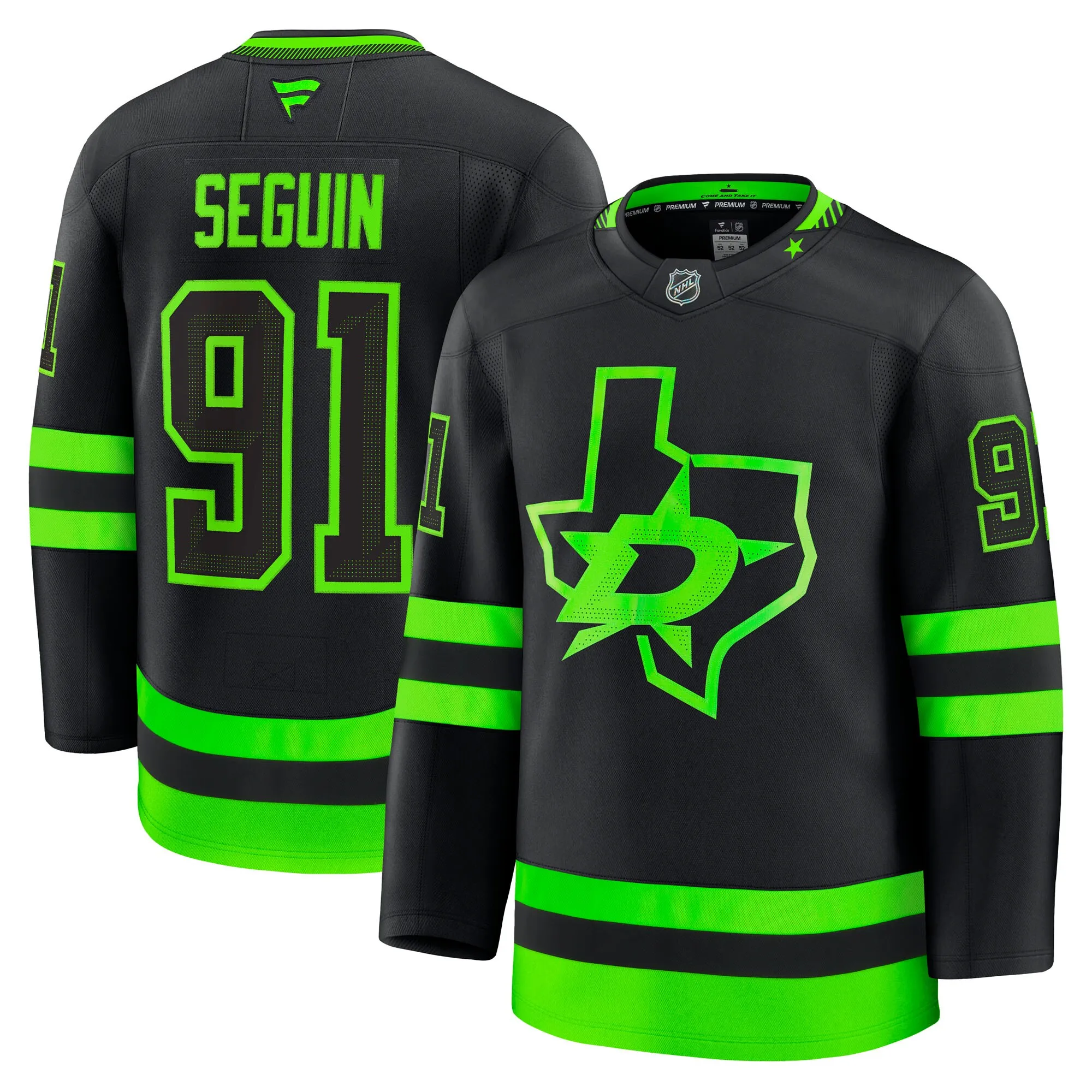 Tyler Seguin Dallas Stars Fanatics Alternate Premium Jersey - Black