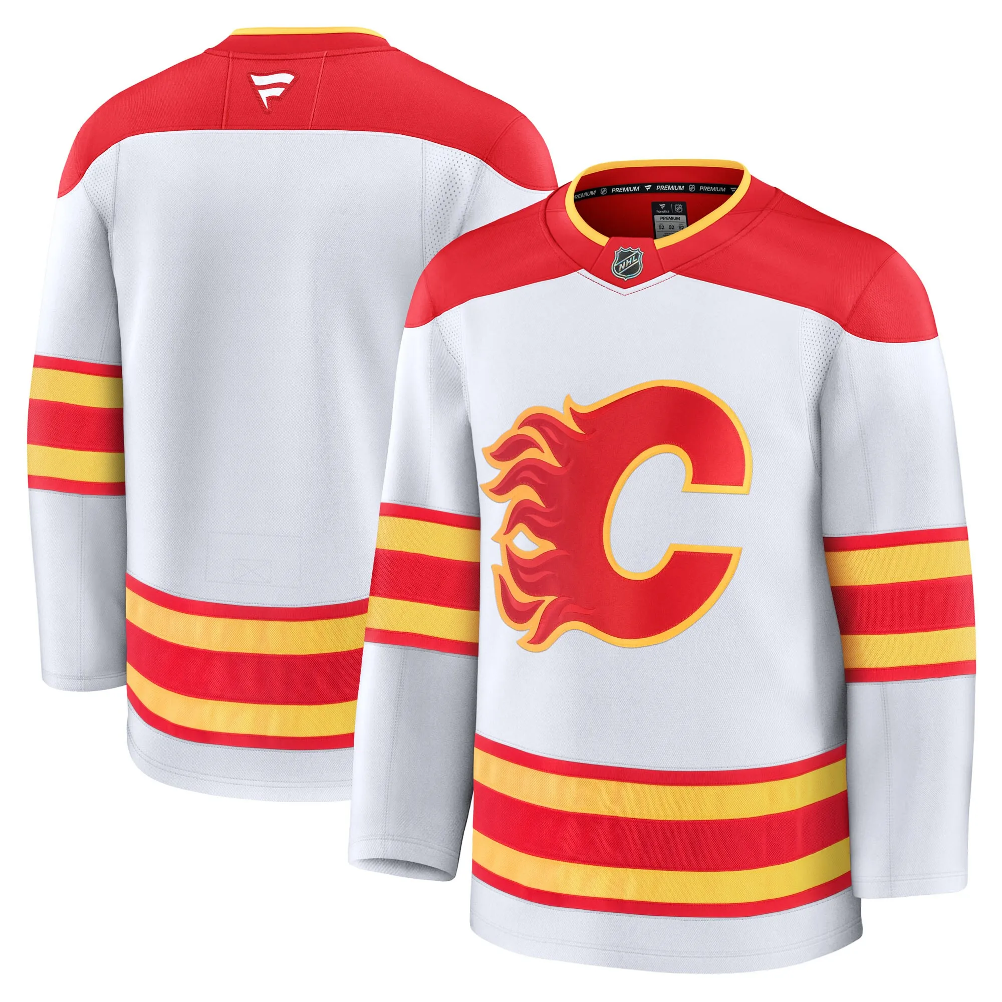Calgary Flames Fanatics Away Premium Jersey - White