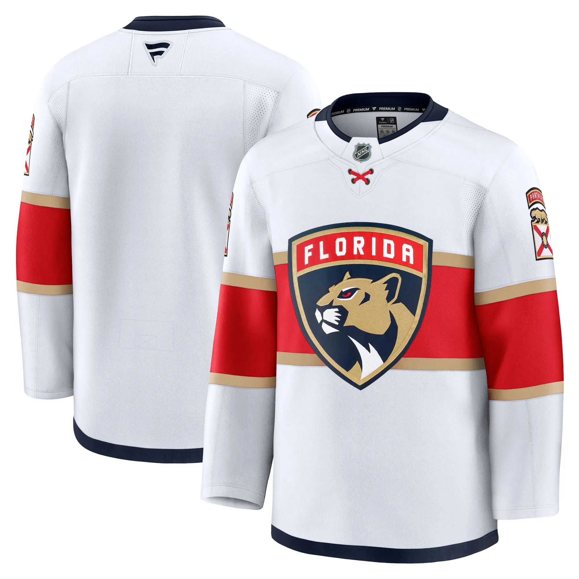 Florida Panthers Fanatics Away Premium Jersey - White