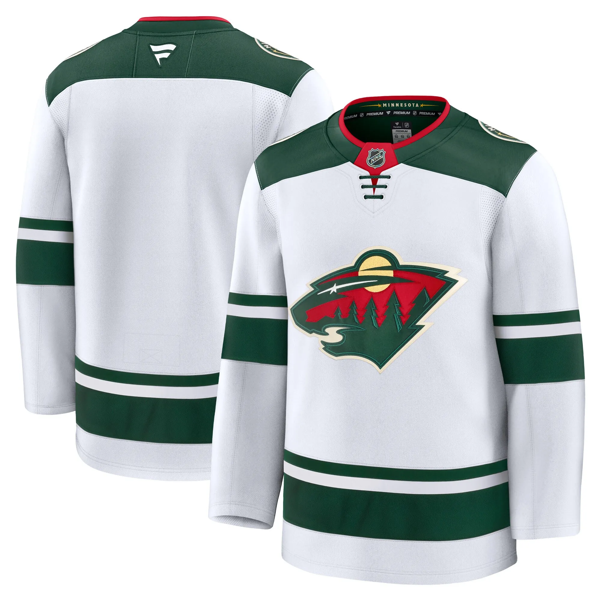 Minnesota Wild Fanatics Away Premium Jersey - White