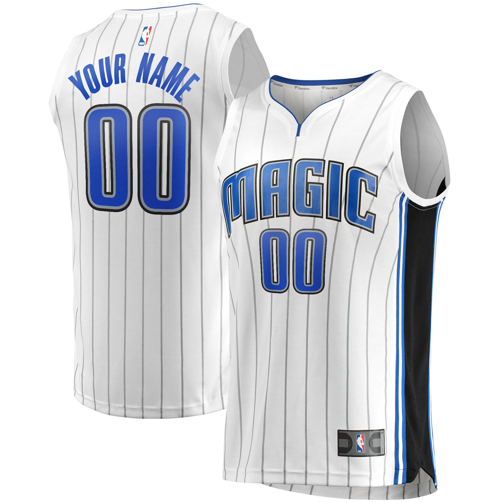 Orlando Magic Fanatics Fast Break Custom Replica Jersey White - Association Edition