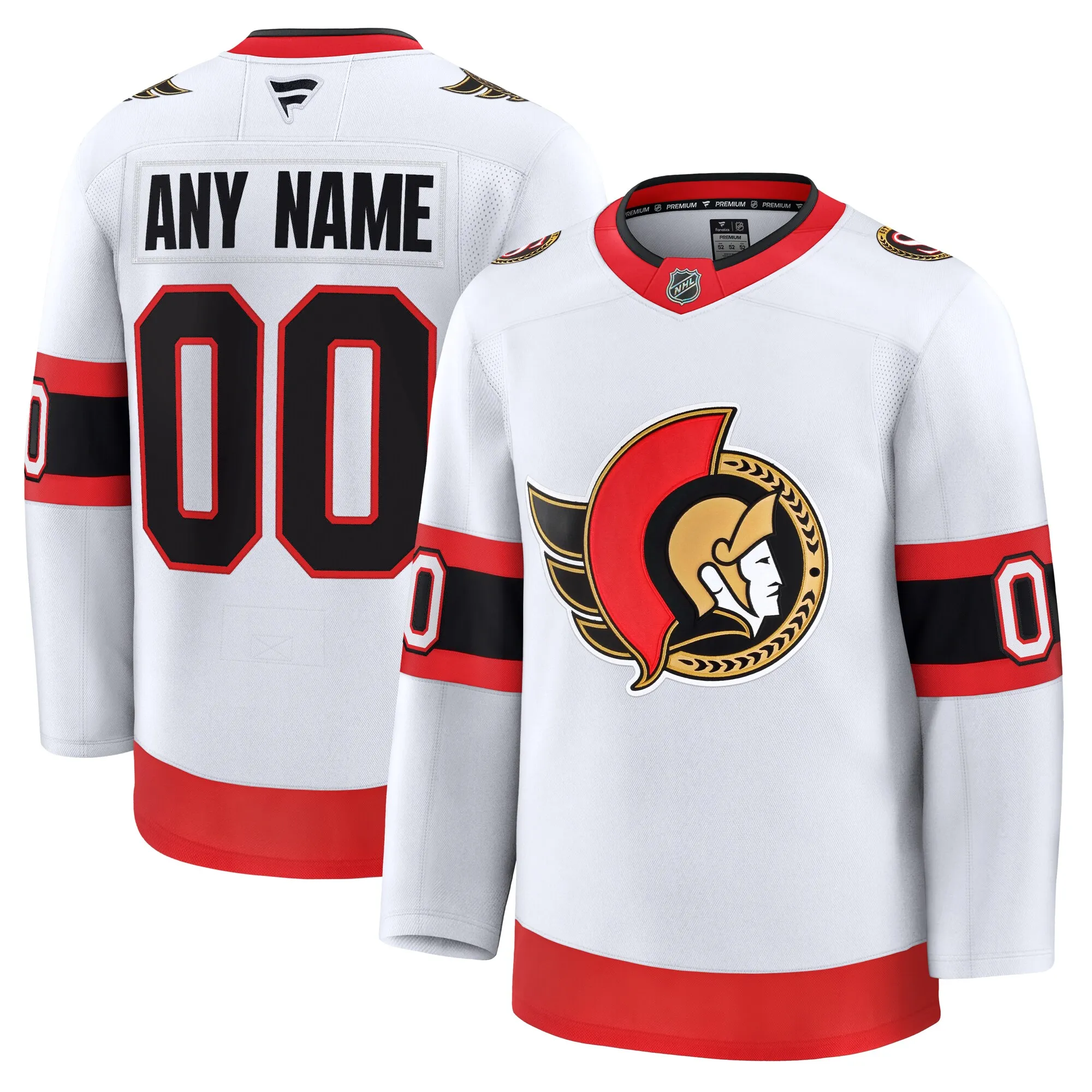 Ottawa Senators Fanatics Away Premium Custom Jersey - White