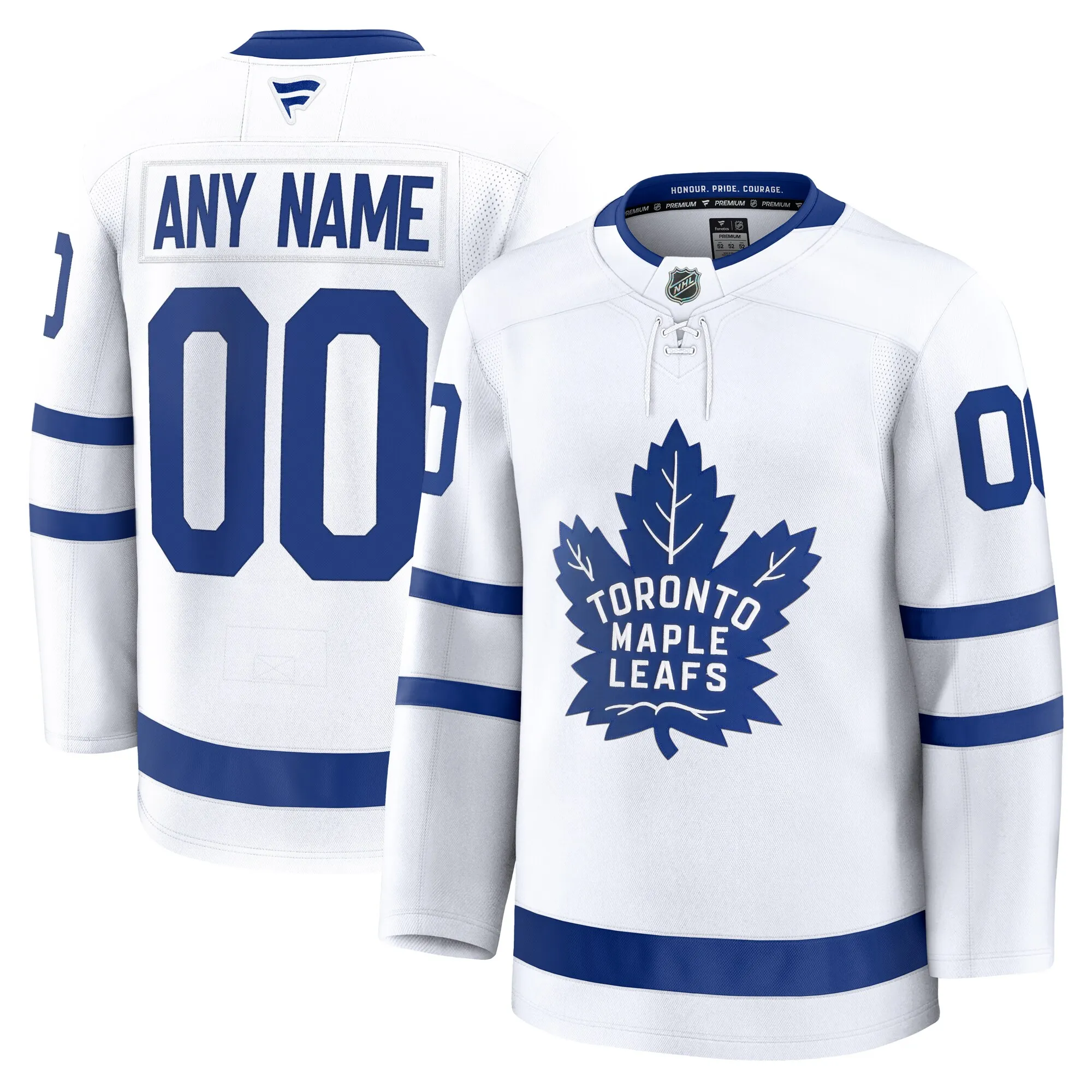 Toronto Maple Leafs Fanatics Away Premium Custom Jersey - White
