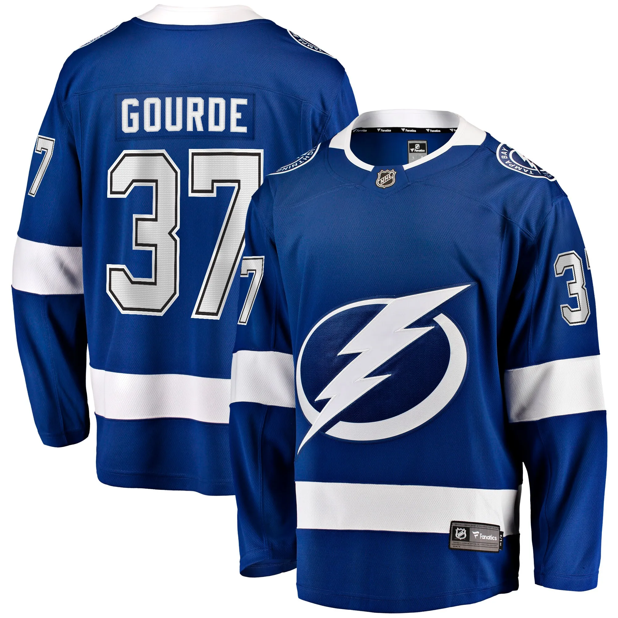 Yanni Gourde Tampa Bay Lightning Fanatics Home Breakaway Jersey - Blue