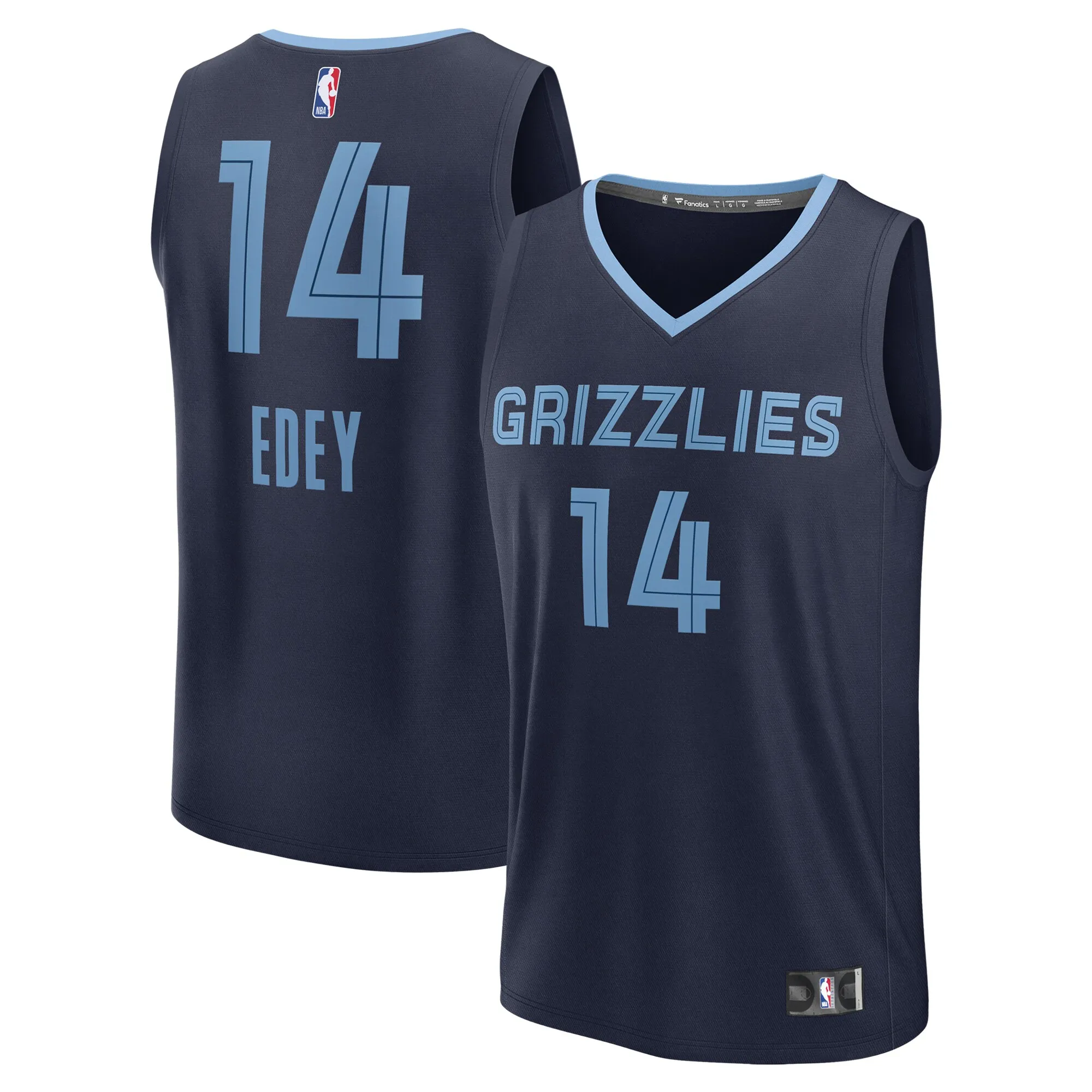 Zach Edey Memphis Grizzlies Fanatics 2024 NBA Draft Fast Break Player Jersey - Icon Edition - Navy