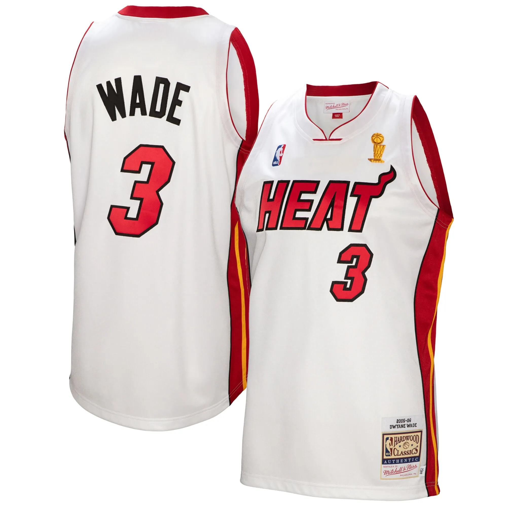 Dwyane Wade Miami Heat Mitchell & Ness 2005-06 Authentic Player Jersey - White