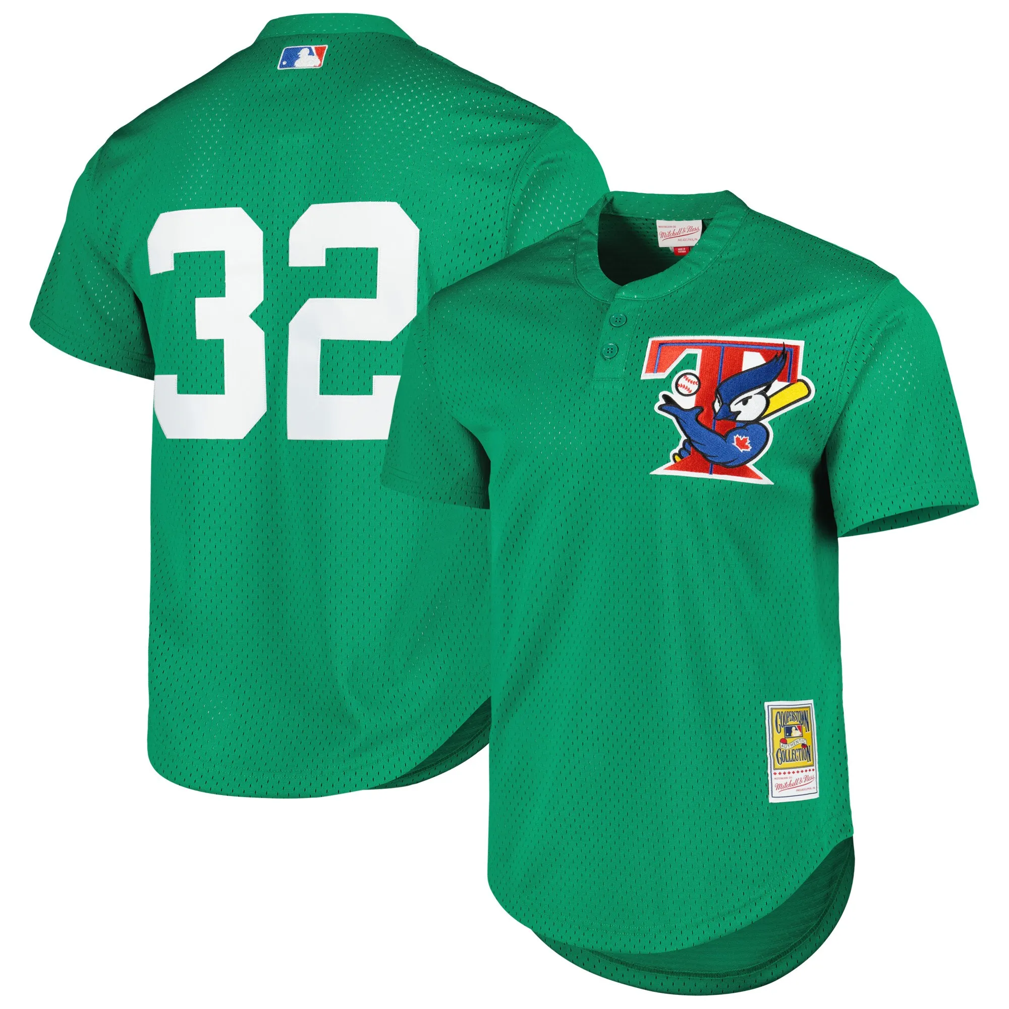 Toronto Blue Jays Mitchell & Ness Cooperstown Collection Mesh Batting Practice Jersey - Green
