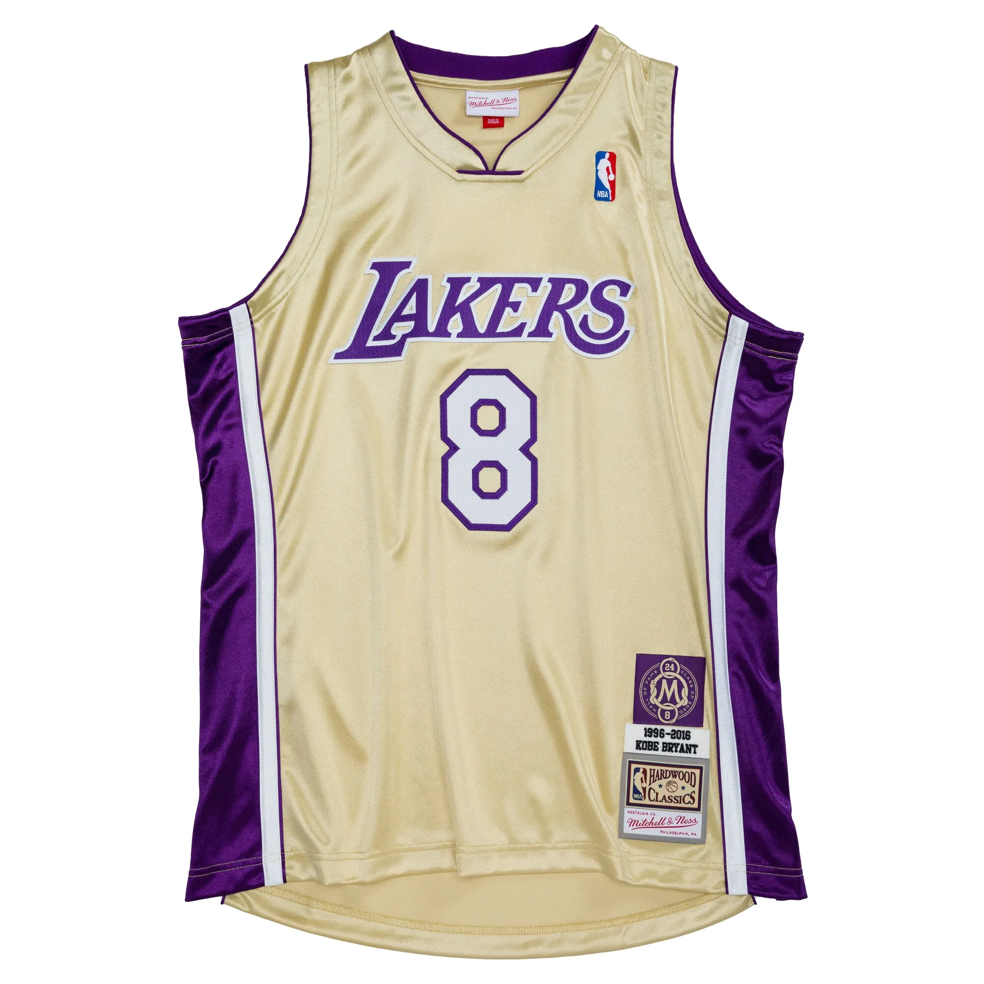 Kobe Bryant Los Angeles Lakers Mitchell & Ness Hall of Fame Class of 2020 #8 Authentic Jersey - Gold