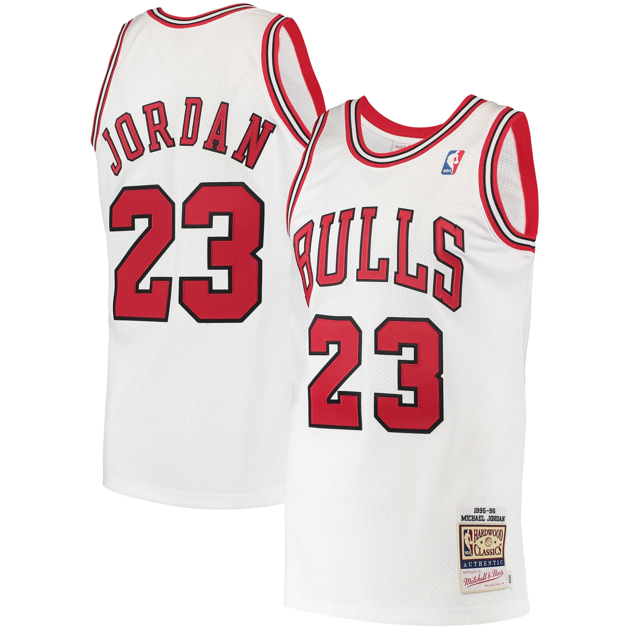 Michael Jordan Chicago Bulls Mitchell & Ness 1995 Hardwood Classics Authentic Jersey - White