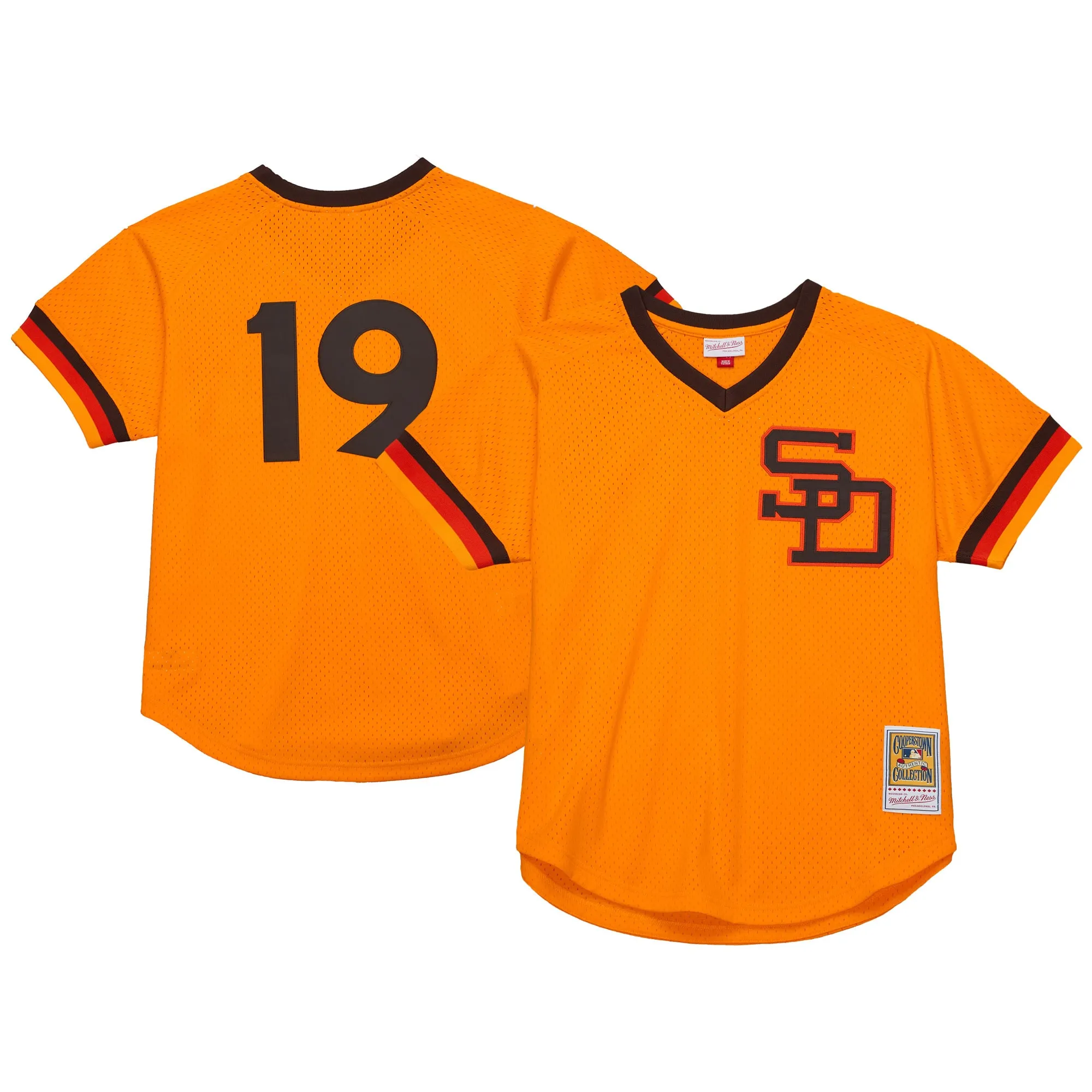 Tony Gwynn San Diego Padres Mitchell & Ness 1982 Authentic Cooperstown Collection Mesh Batting Practice Jersey - Gold