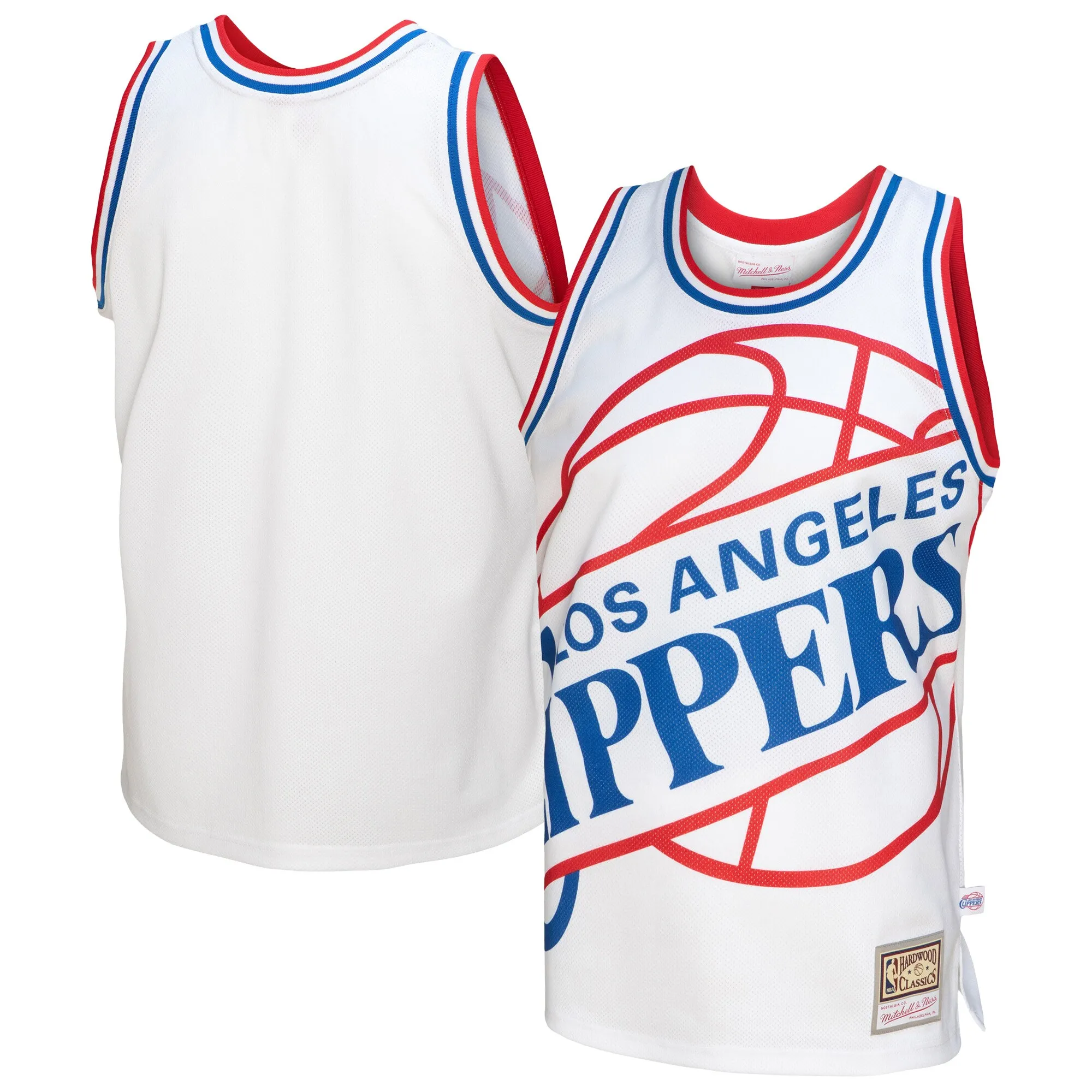 LA Clippers Mitchell & Ness Hardwood Classics Blown Out Fashion Jersey - White