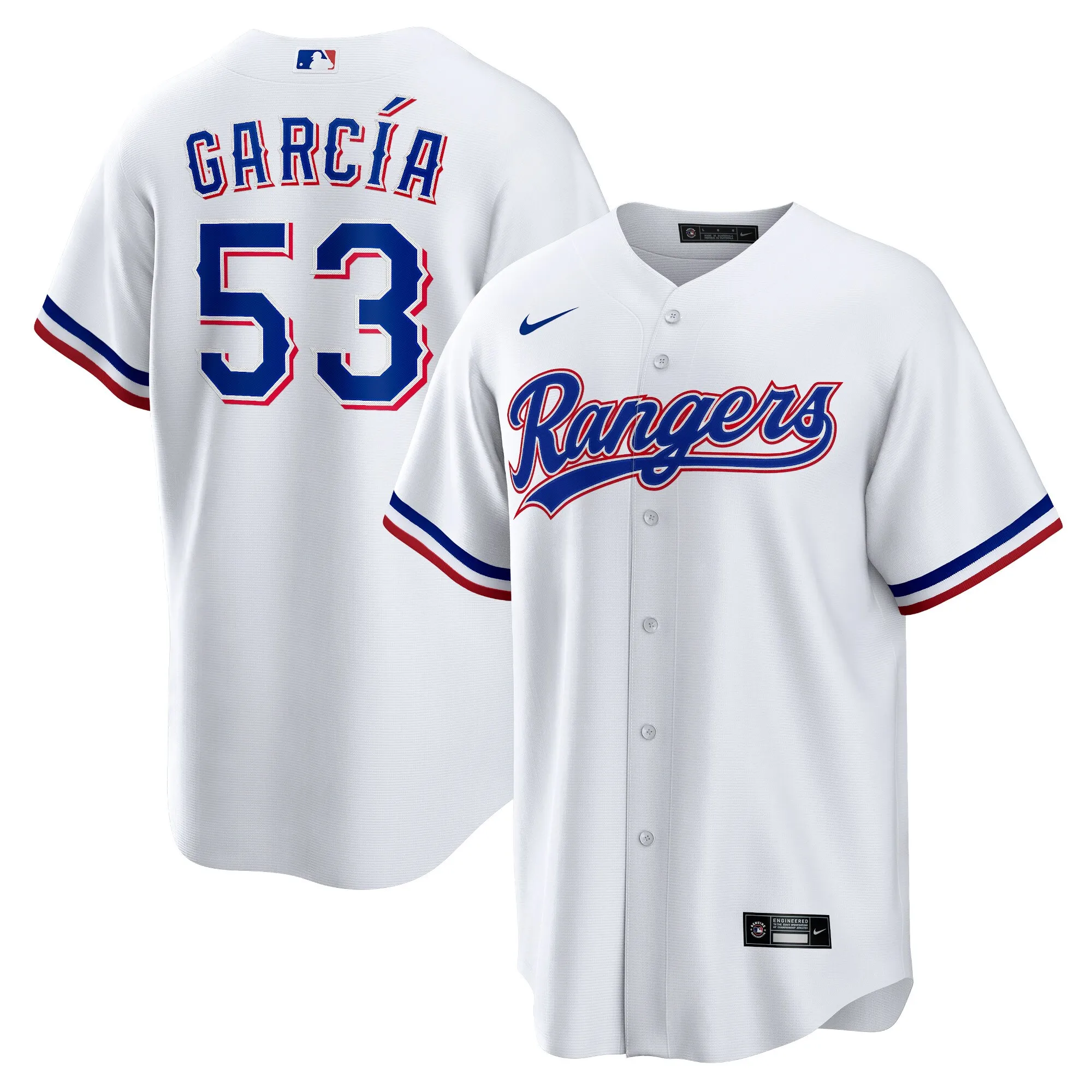 Adolis García Texas Rangers Nike 2023 World Series Replica Player Jersey – White