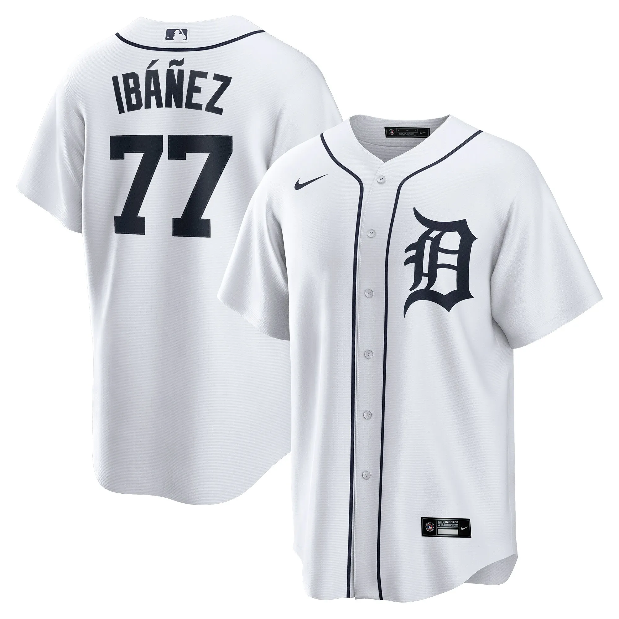 Andy Ibáñez Detroit Tigers Nike Home Replica Player Jersey - White