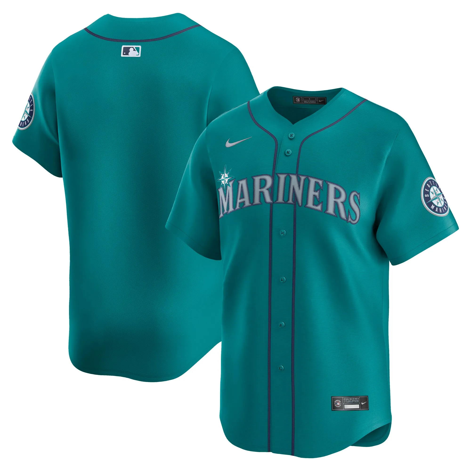 Seattle Mariners Nike Alternate Limited Jersey - Aqua