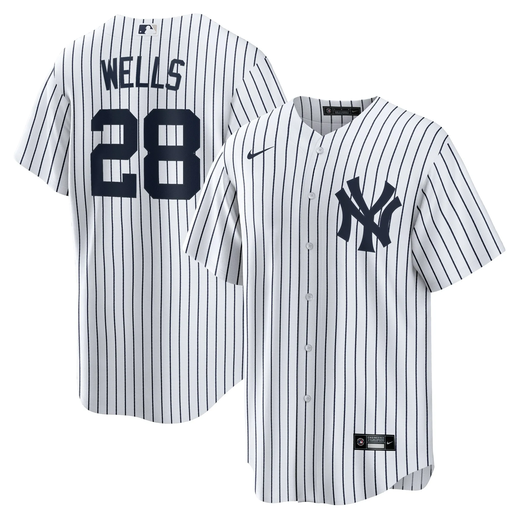 Austin Wells New York Yankees Nike Home Replica Jersey - White