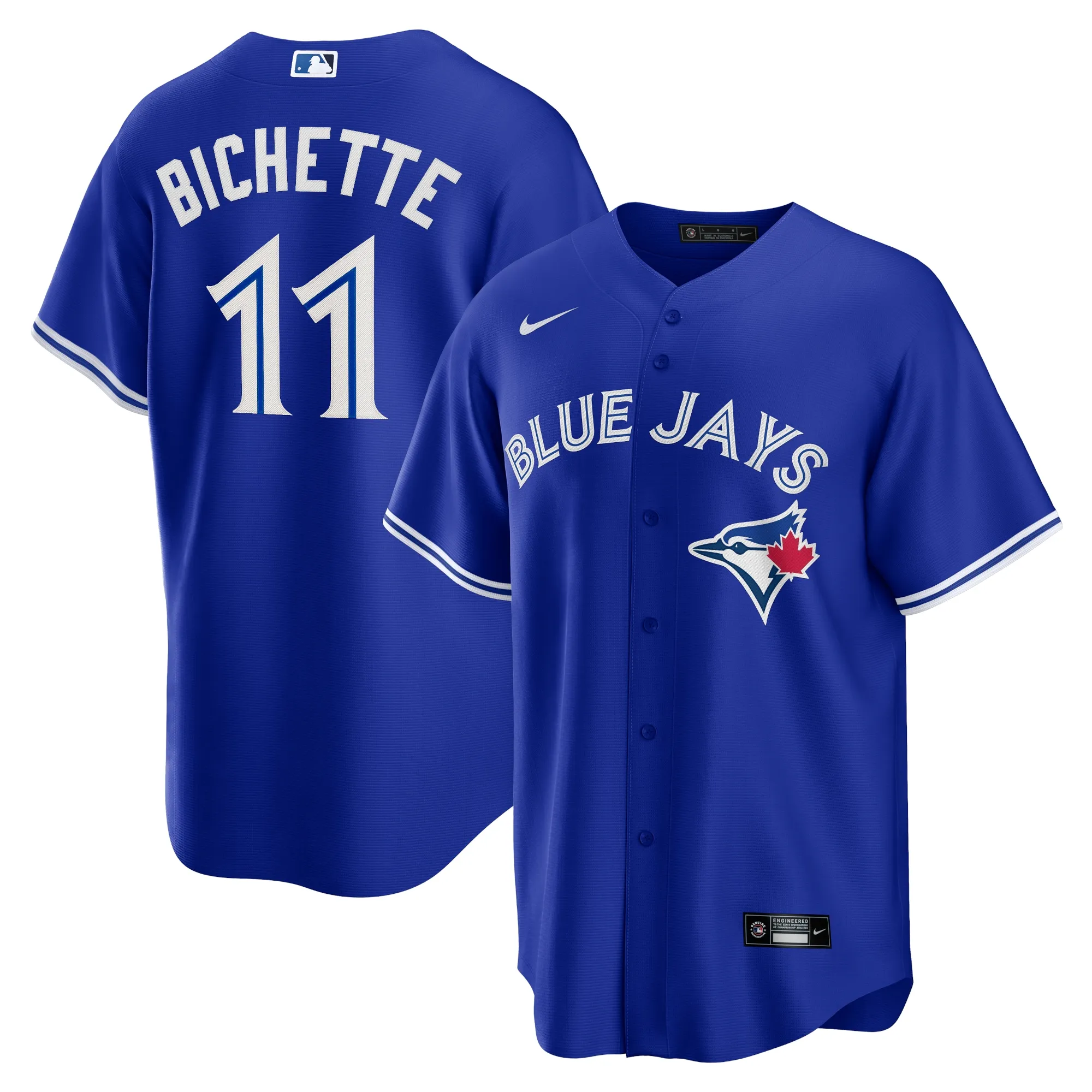 Bo Bichette Toronto Blue Jays Nike Alternate 2 Replica Jersey - Rush Blue