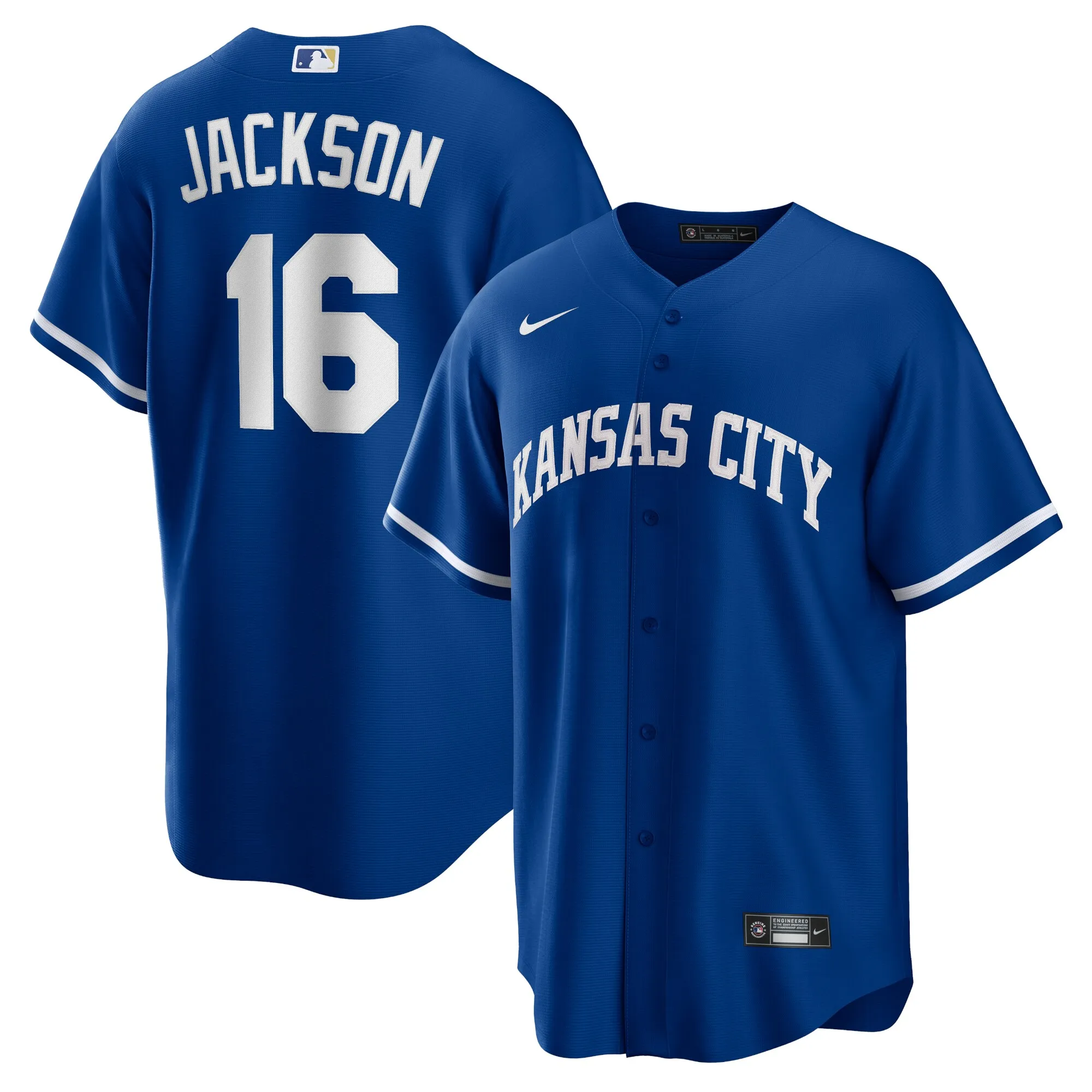 Bo Jackson Kansas City Royals Nike Alternate 2 Replica Jersey - Rush Blue