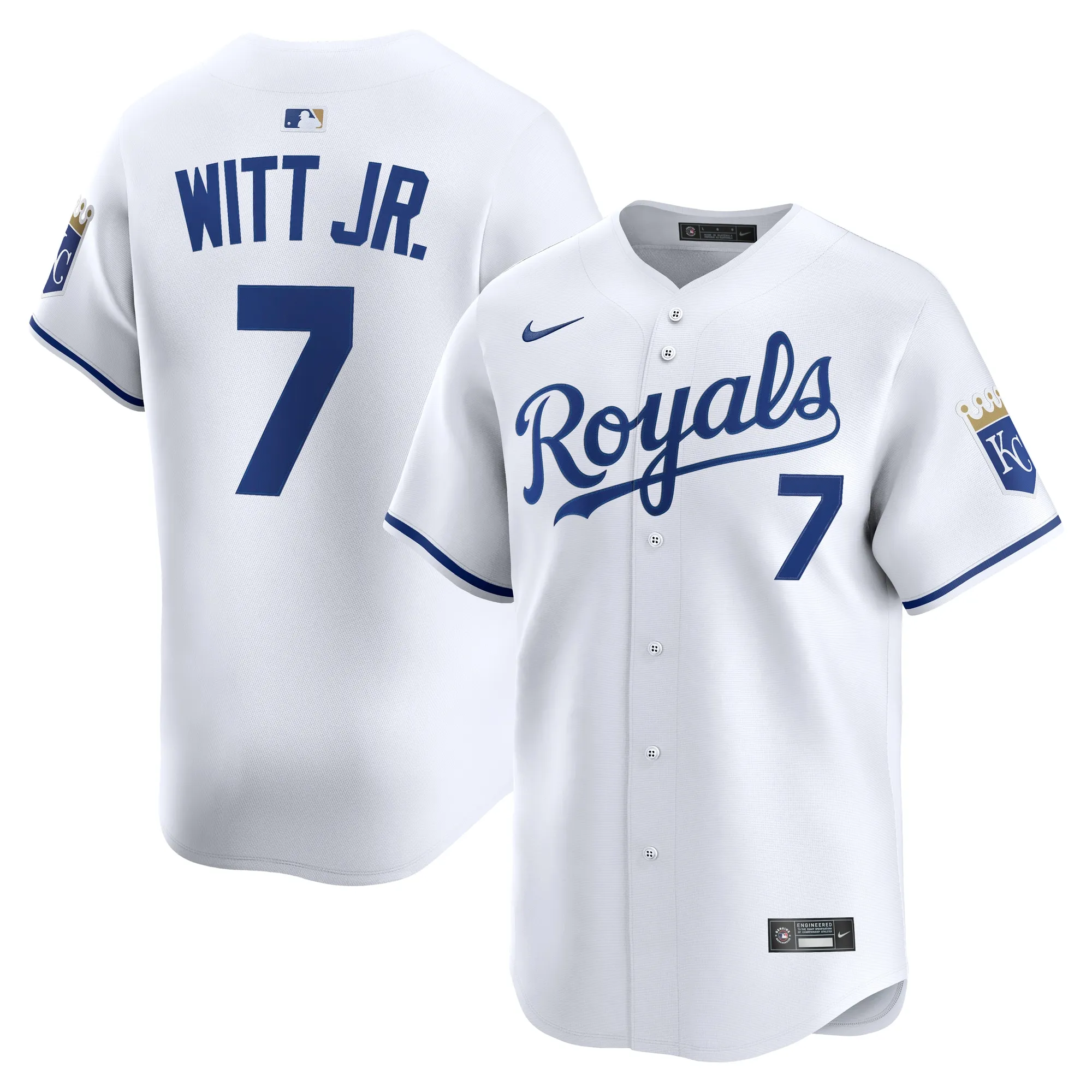Bobby Witt Jr. Kansas City Royals Nike Home Limited Player Jersey - White