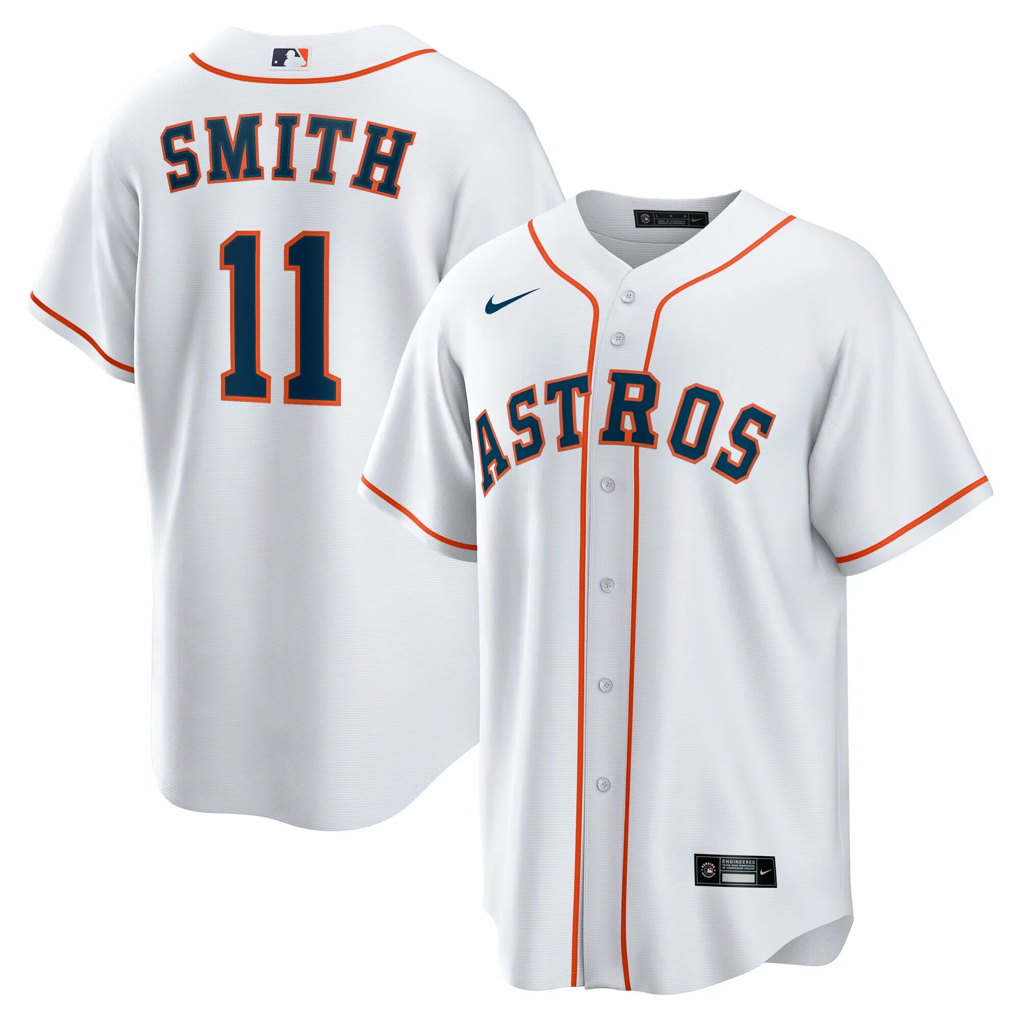 Cam Smith Houston Astros Nike Home Replica Jersey - White