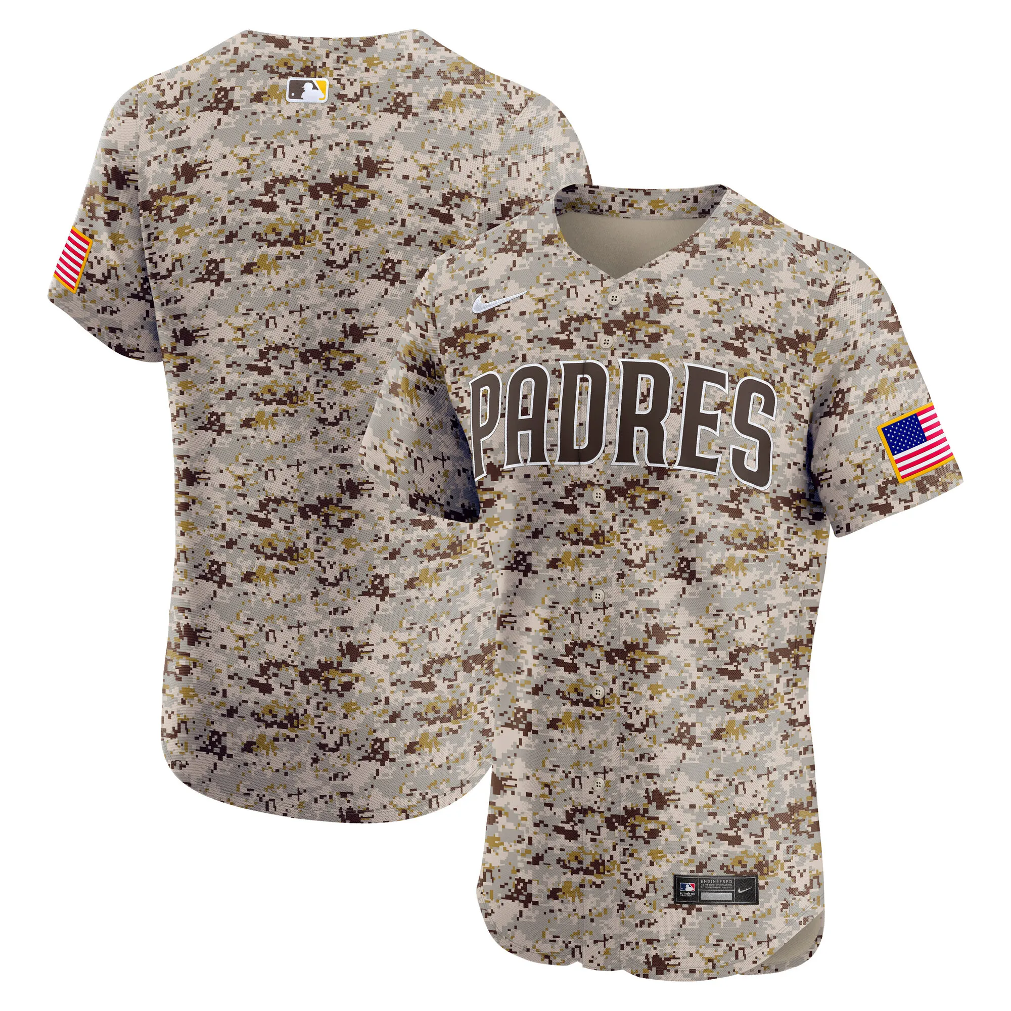 San Diego Padres Nike Alternate 2  Elite Jersey - Camo