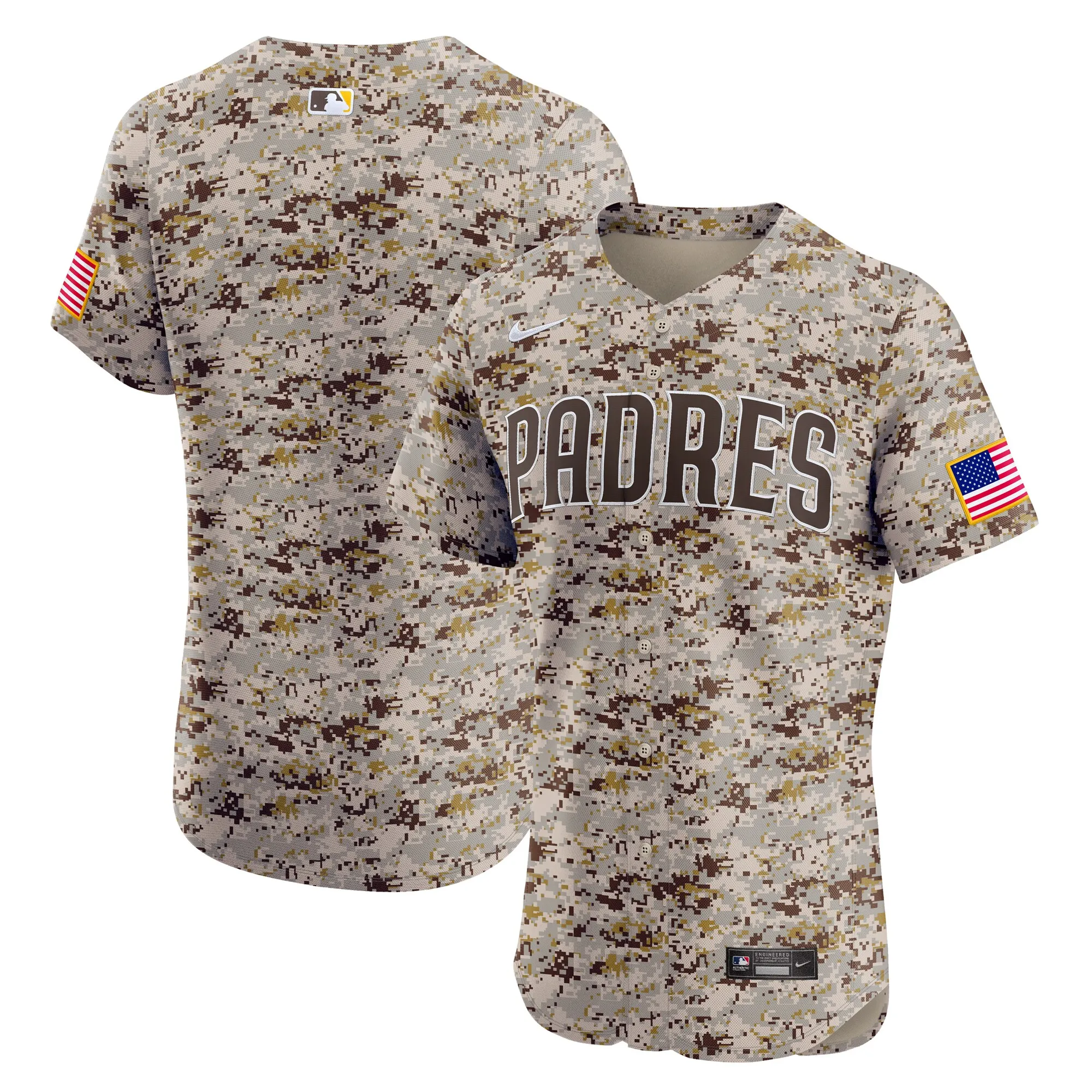 San Diego Padres Nike Alternate Vapor Premier Elite Patch Jersey - Camo