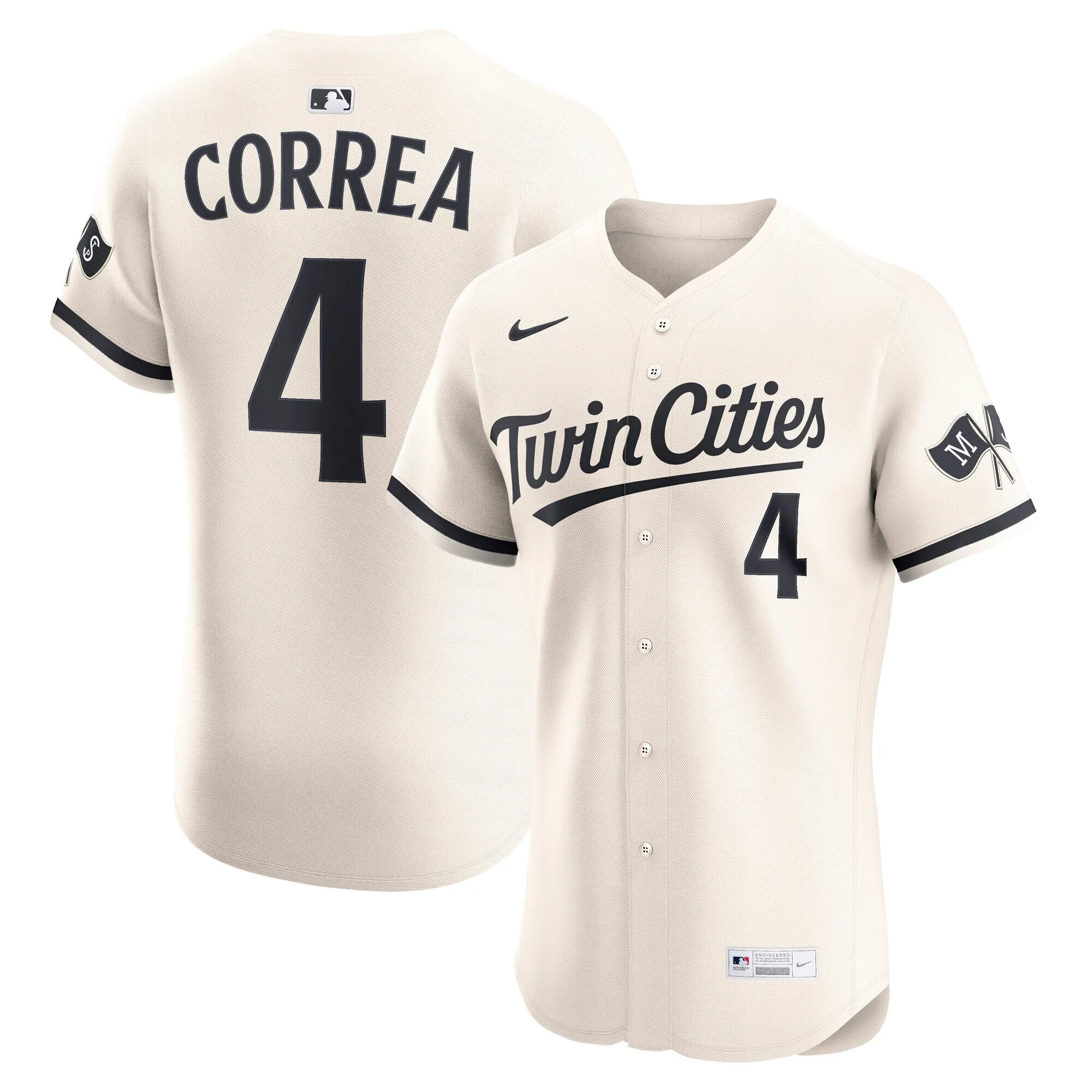 Carlos Correa Minnesota Twins Nike Alternate Elite Player Jersey - Cream