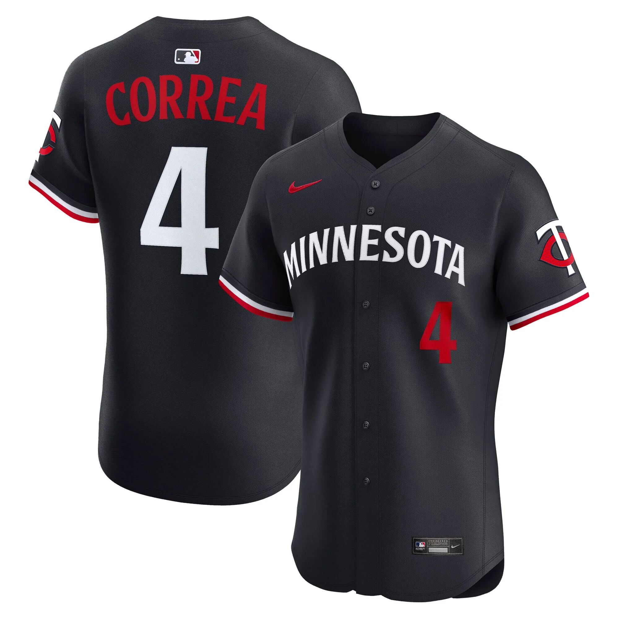 Carlos Correa Minnesota Twins Nike Alternate 2 Elite Jersey - Navy