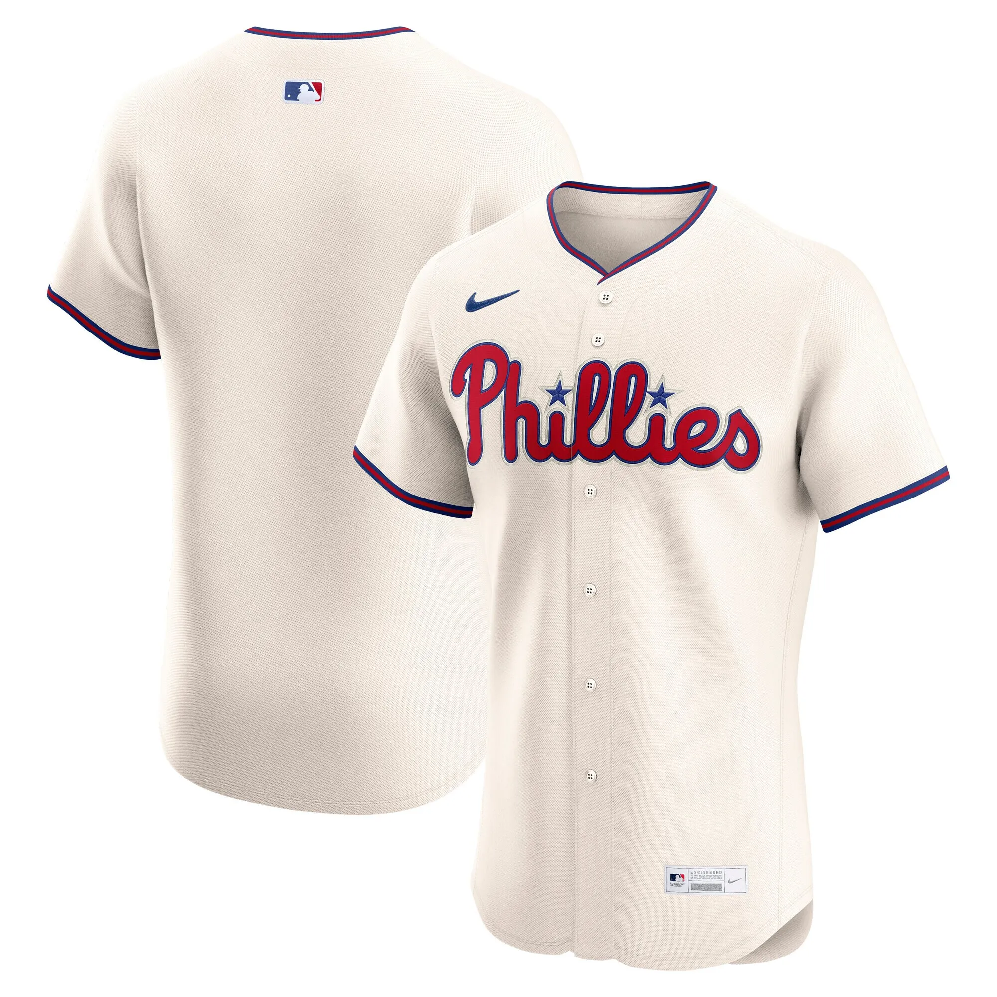 Philadelphia Phillies Nike Alternate 2 Elite Jersey - Cream