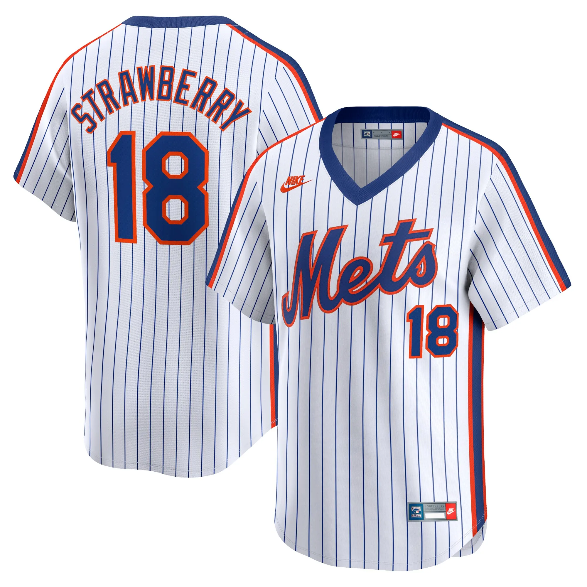 Darryl Strawberry New York Mets Nike Throwback Cooperstown Limited Jersey - Navy