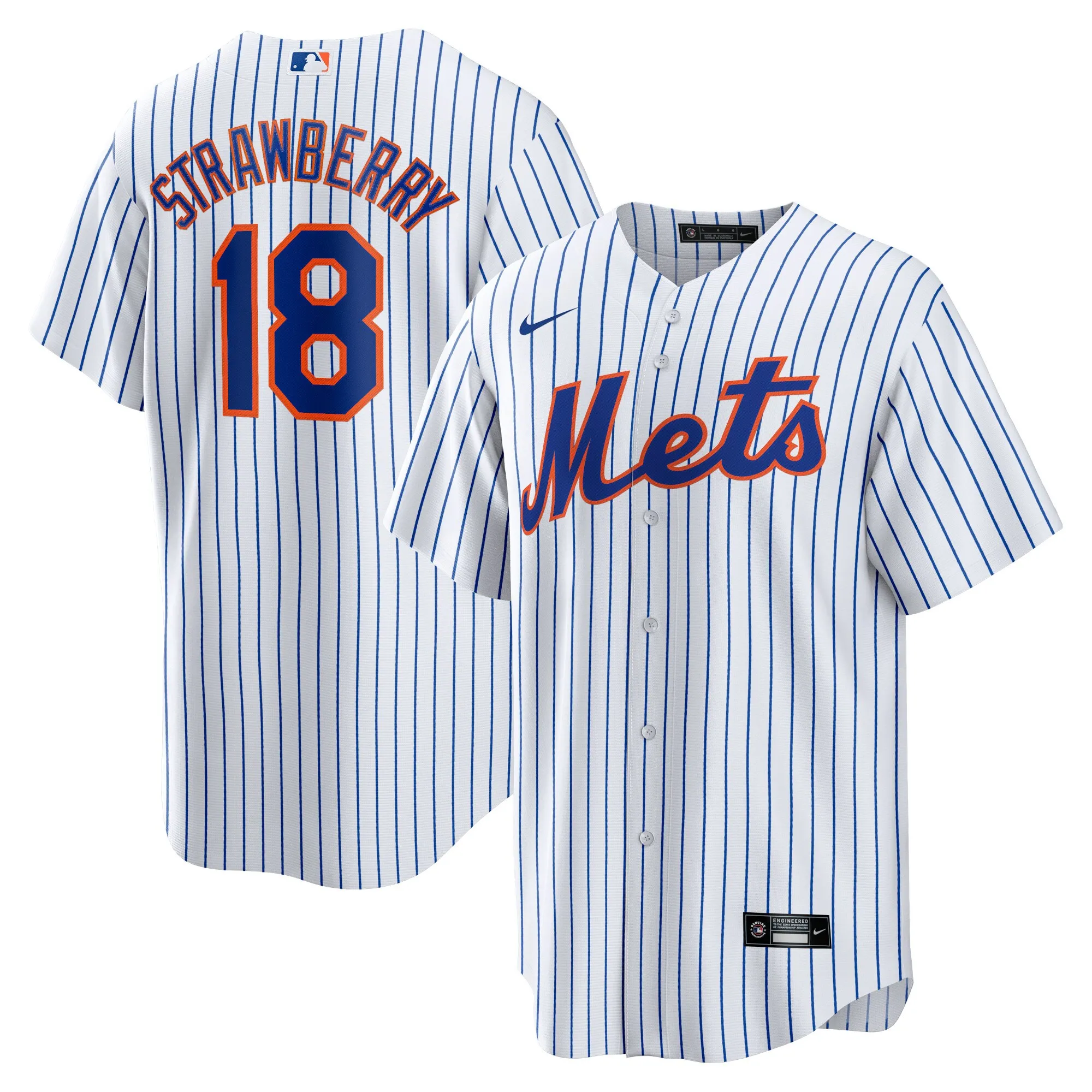 Darryl Strawberry New York Mets Nike Home Replica Retired Player Jersey - White