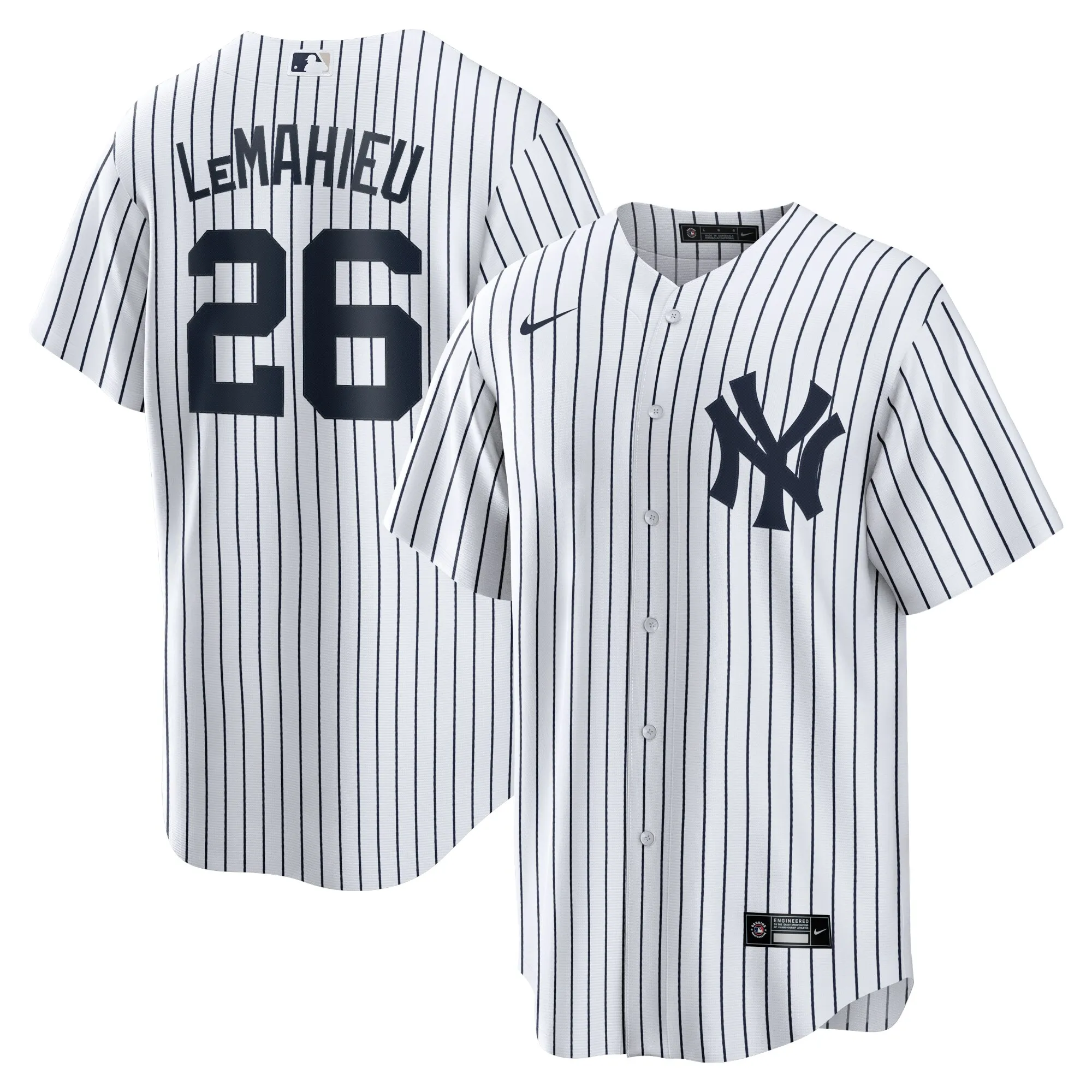 DJ LeMahieu New York Yankees Nike Home Replica Jersey - White