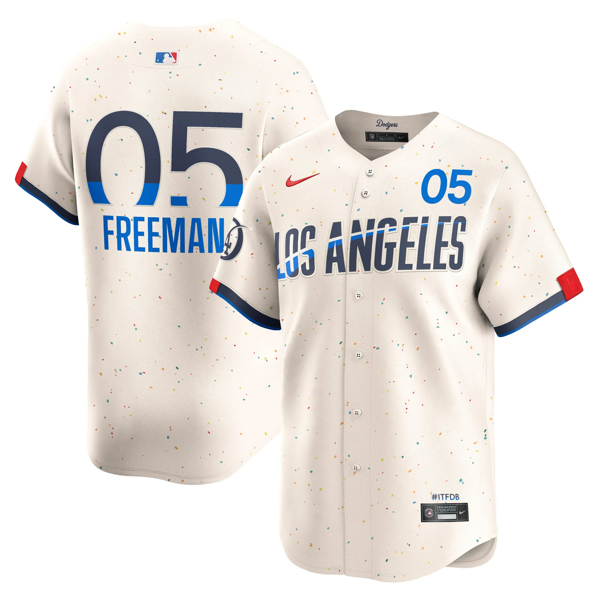 Freddie Freeman Los Angeles Dodgers Nike City Connect Limited Player Jersey - Cream