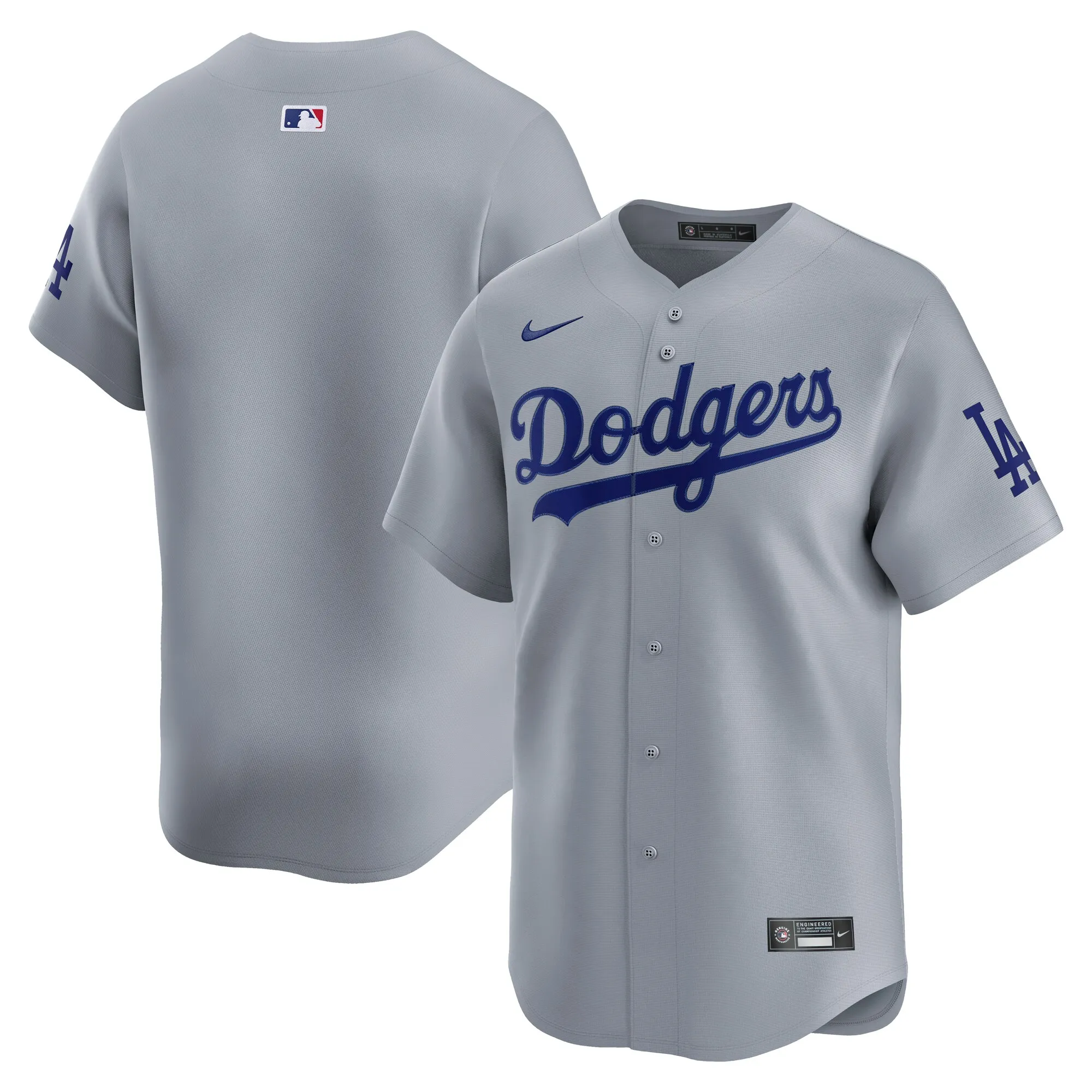 Los Angeles Dodgers Nike Alternate Limited Jersey - Gray