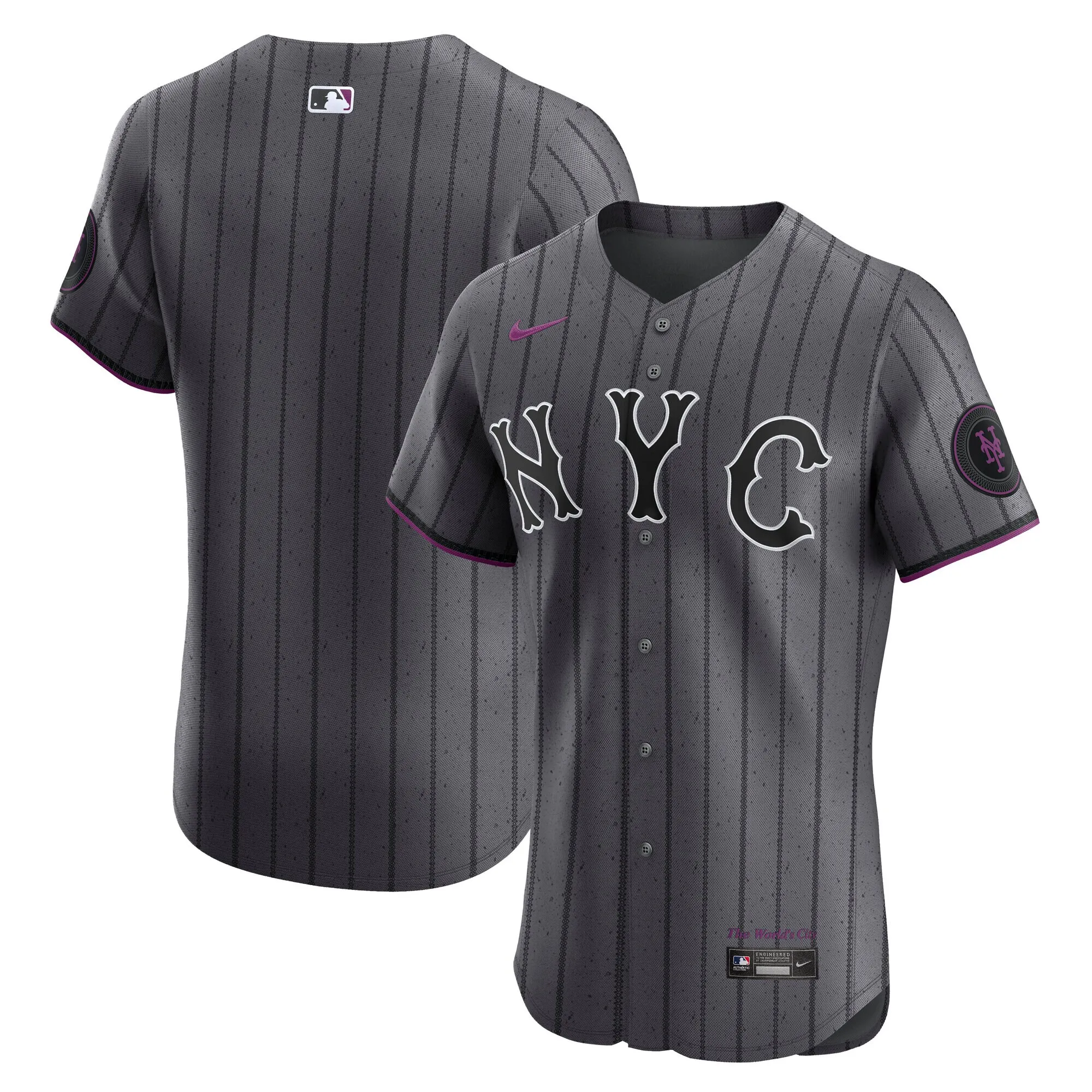 New York Mets Nike City Connect  Elite Jersey - Gray