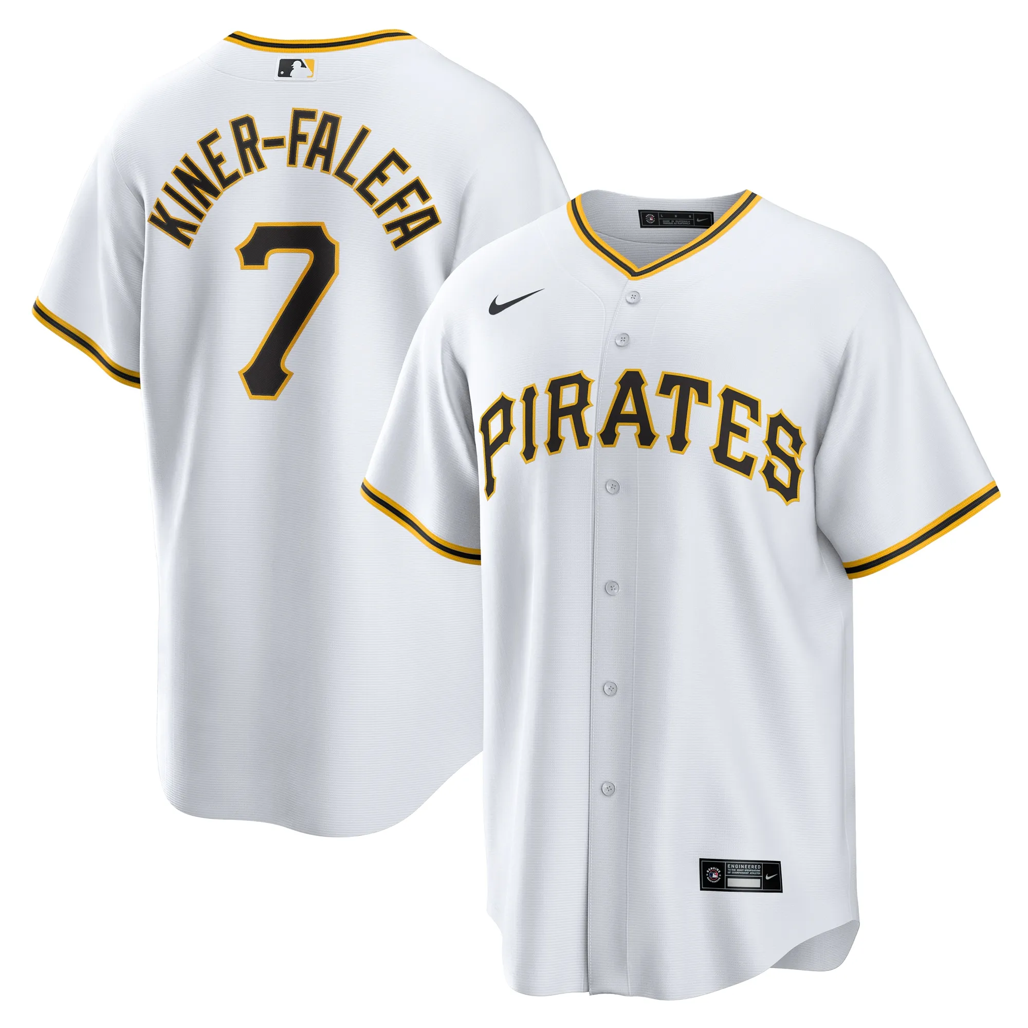 Isiah Kiner-Falefa Pittsburgh Pirates Nike Home Replica Jersey - White