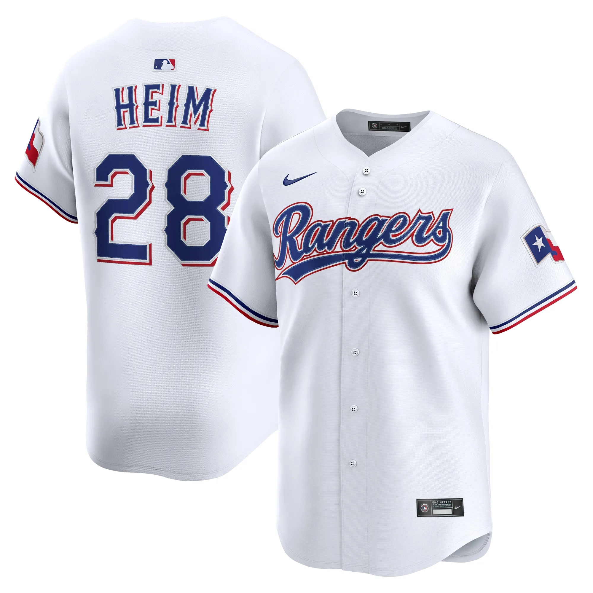 Jonah Heim Texas Rangers Nike Home Limited Player Jersey - White