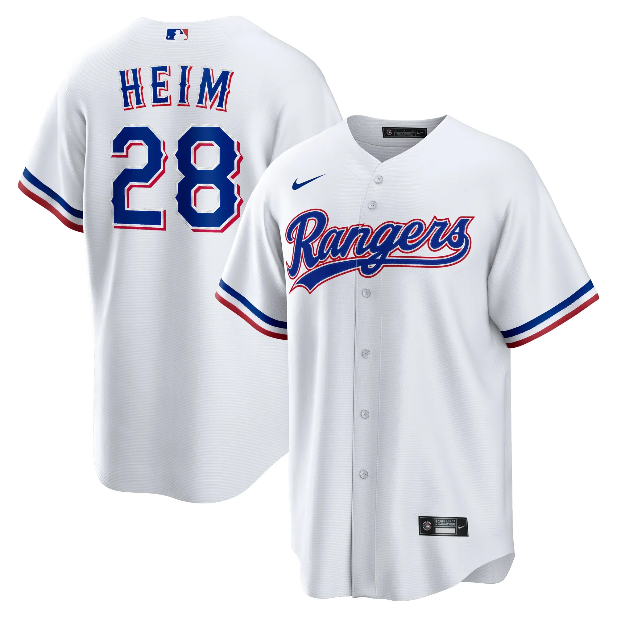 Jonah Heim Texas Rangers Nike Home Replica Jersey - White