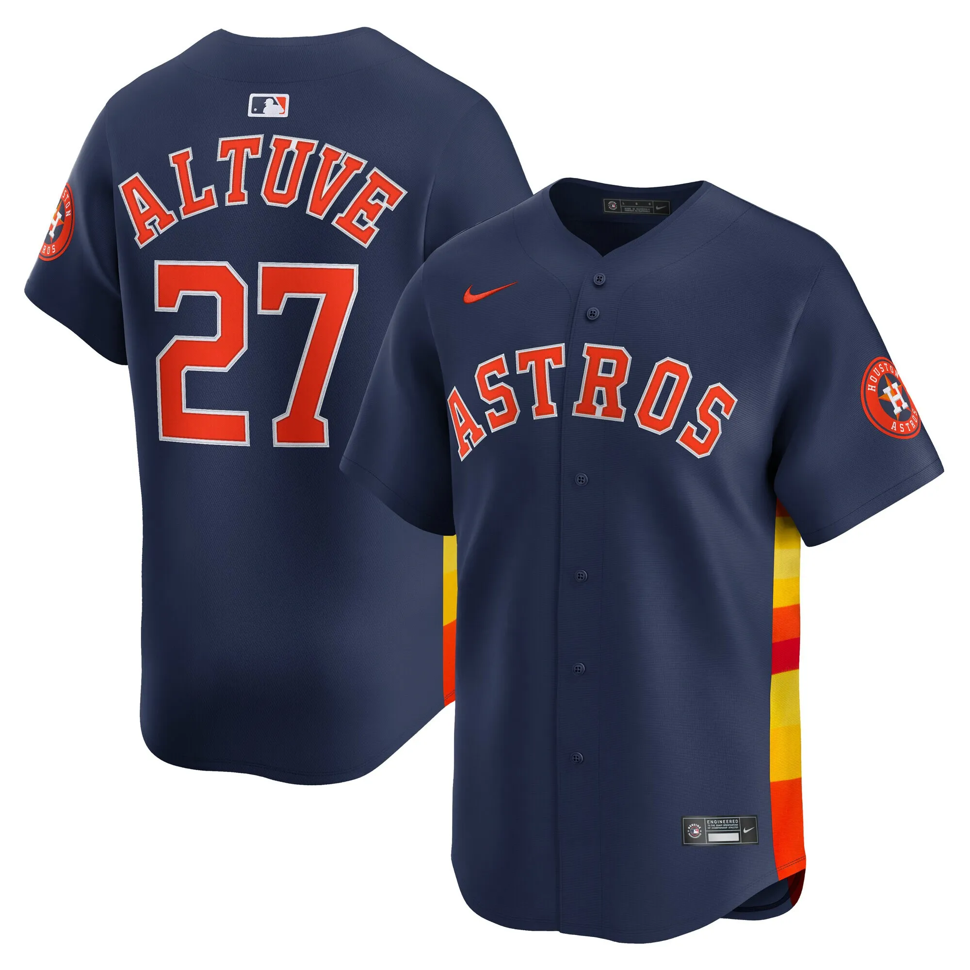Jose Altuve Houston Astros Nike Alternate Limited Player Jersey - Navy