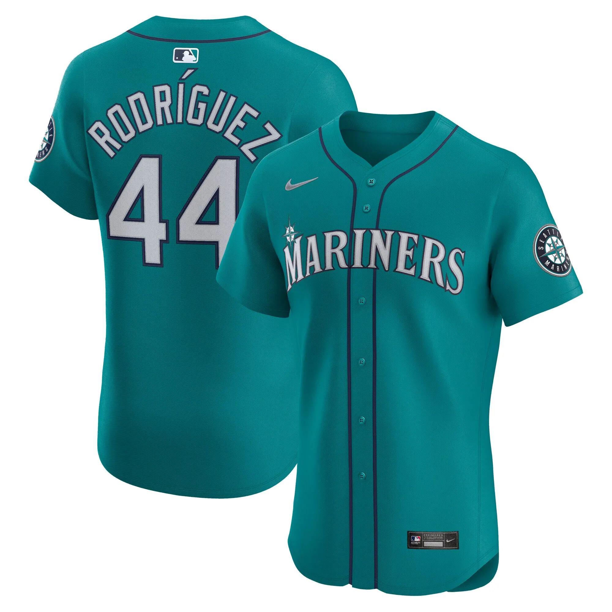 Julio Rodríguez Seattle Mariners Nike Alternate Elite Jersey - Aqua