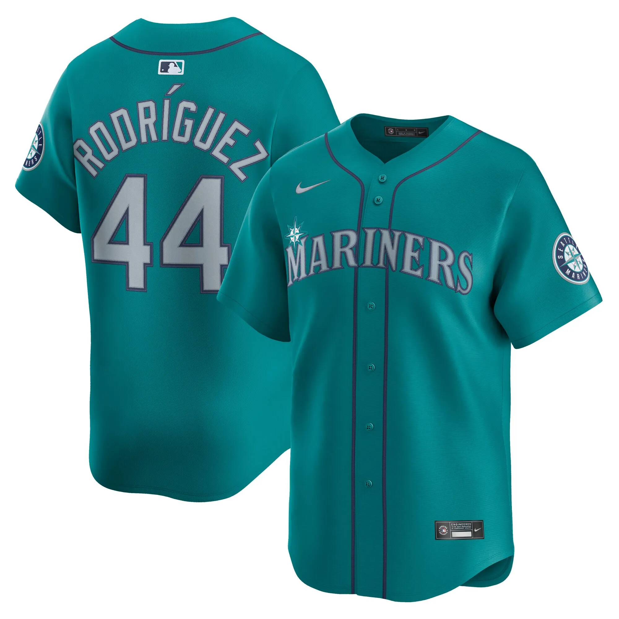 Julio Rodríguez Seattle Mariners Nike Alternate Limited Player Jersey - Aqua