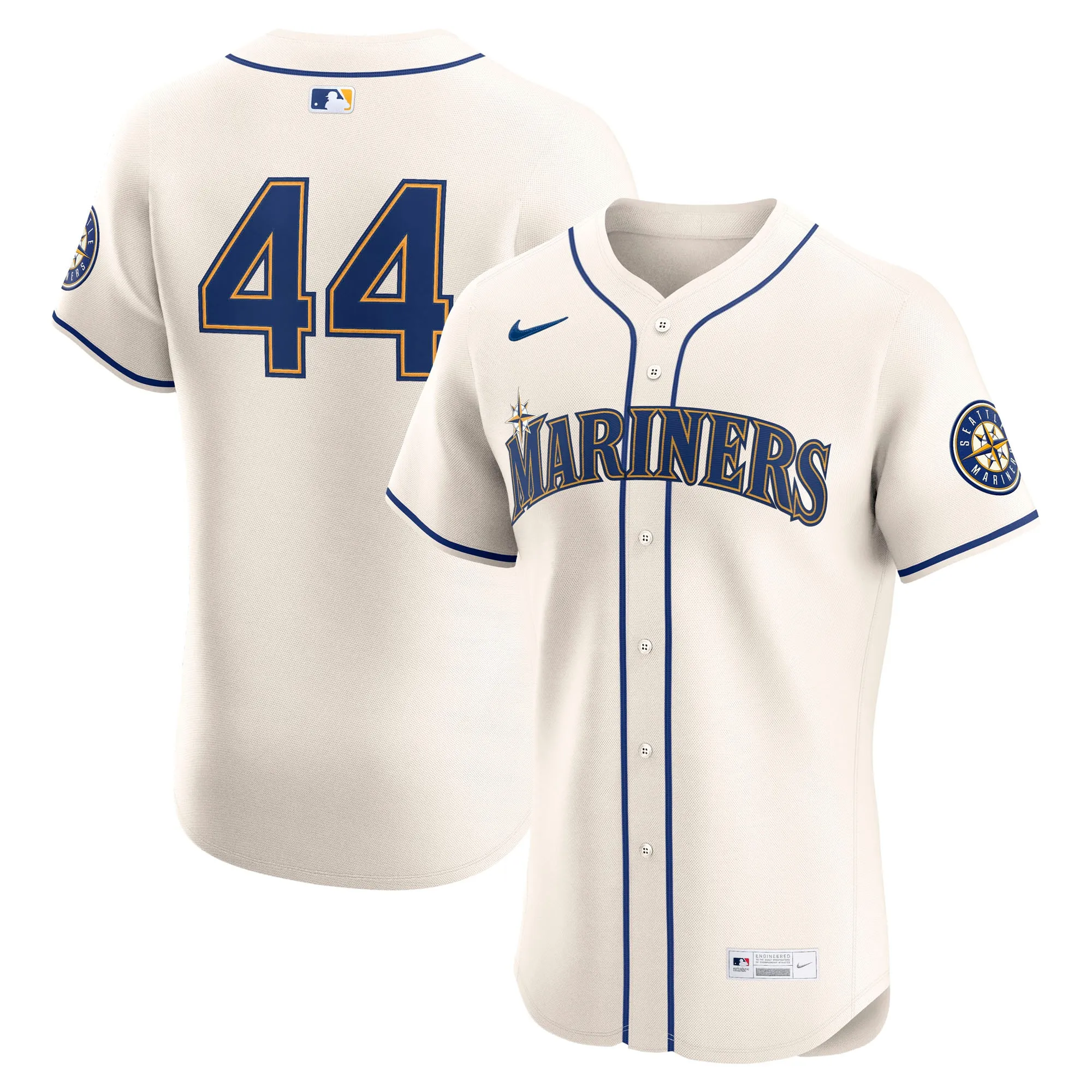 Julio Rodríguez Seattle Mariners Nike Alternate 2 Elite Player Jersey - Cream