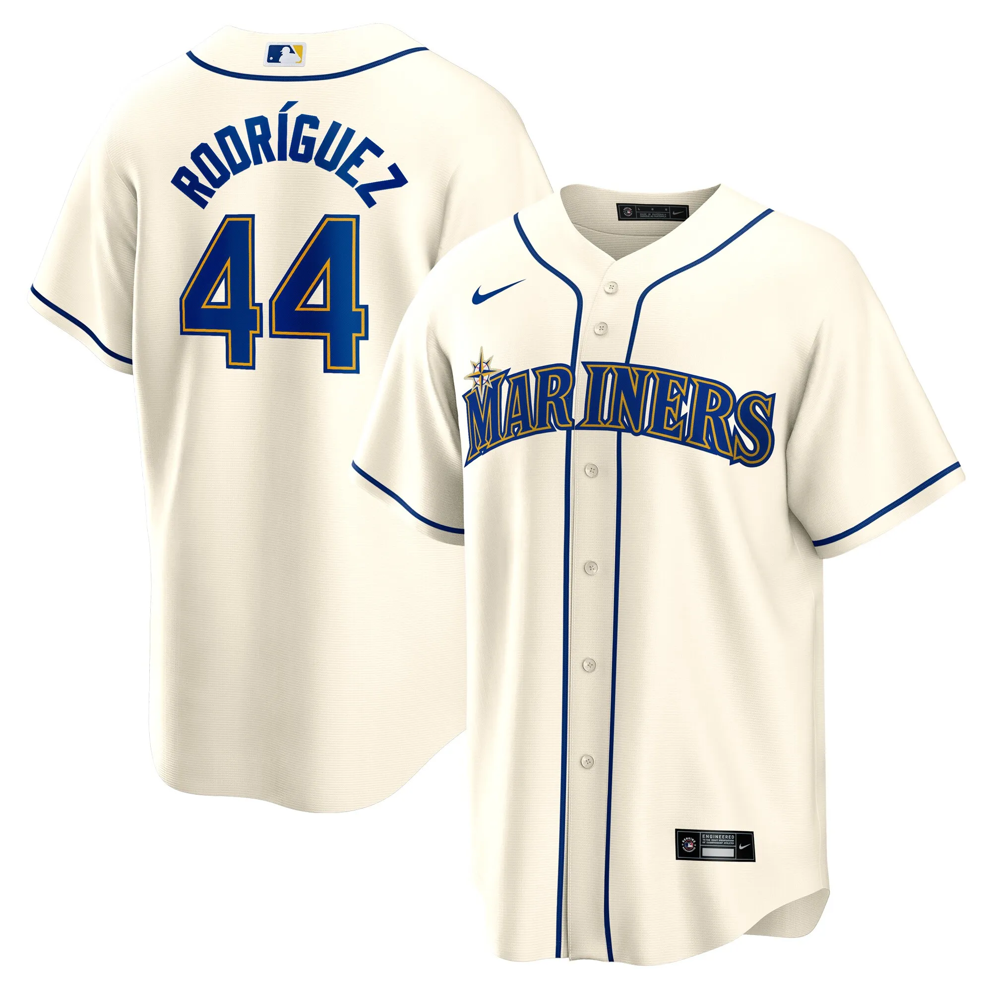 Julio Rodríguez Seattle Mariners Nike Alternate 2 Replica Jersey - Cream