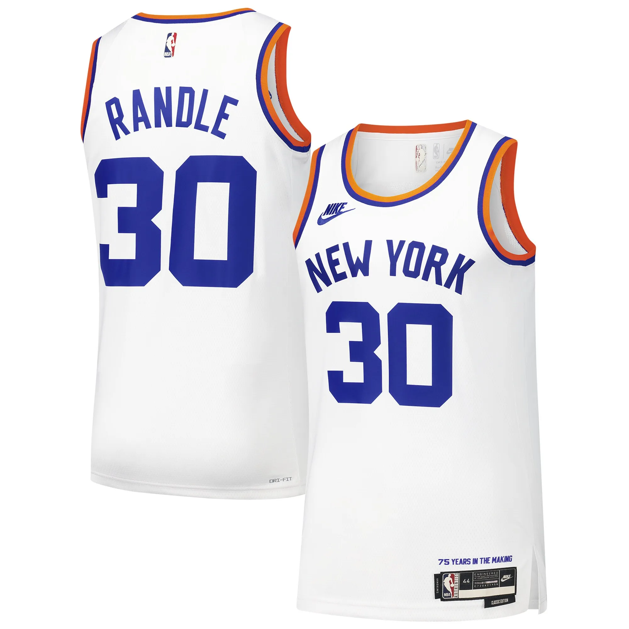 Julius Randle New York Knicks Nike Swingman Player Jersey - Classic Edition - White