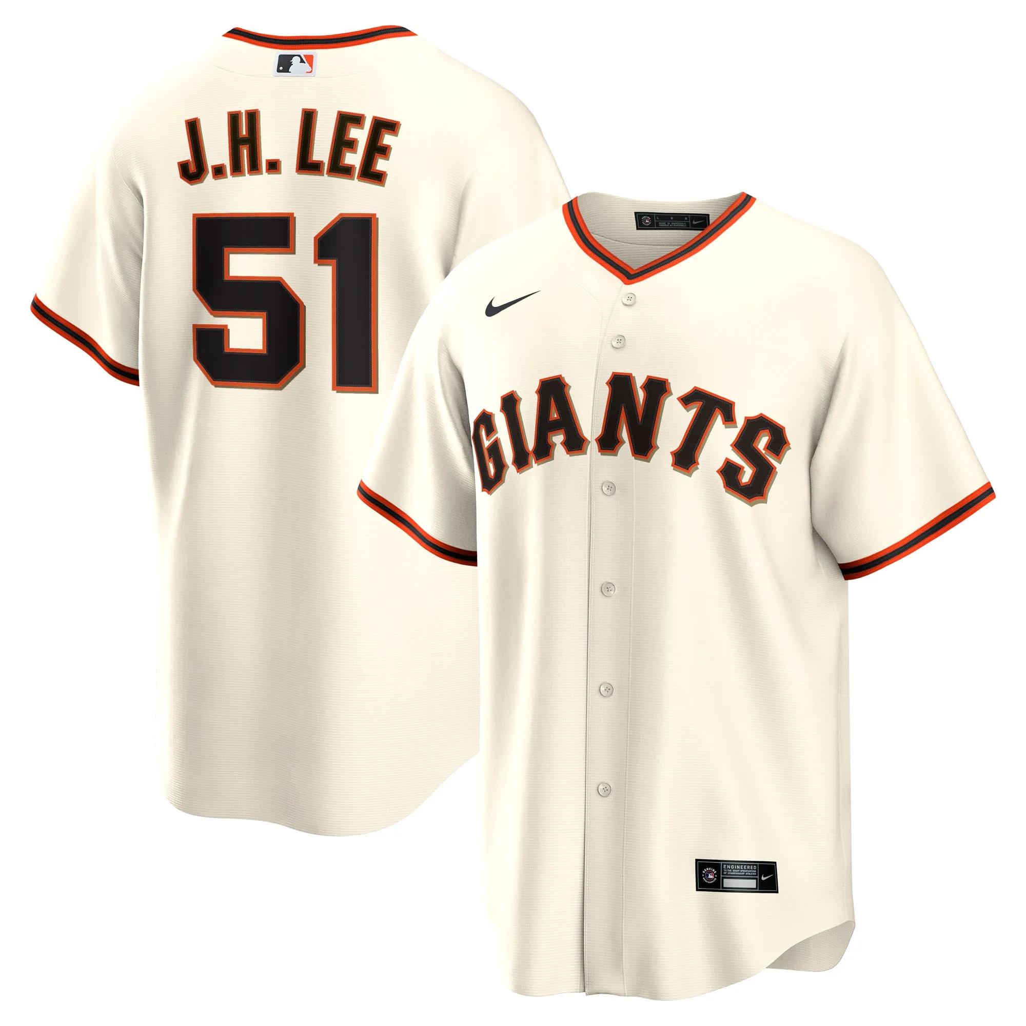 Jung Hoo Lee San Francisco Giants Nike Home Replica Player Jersey - Cream