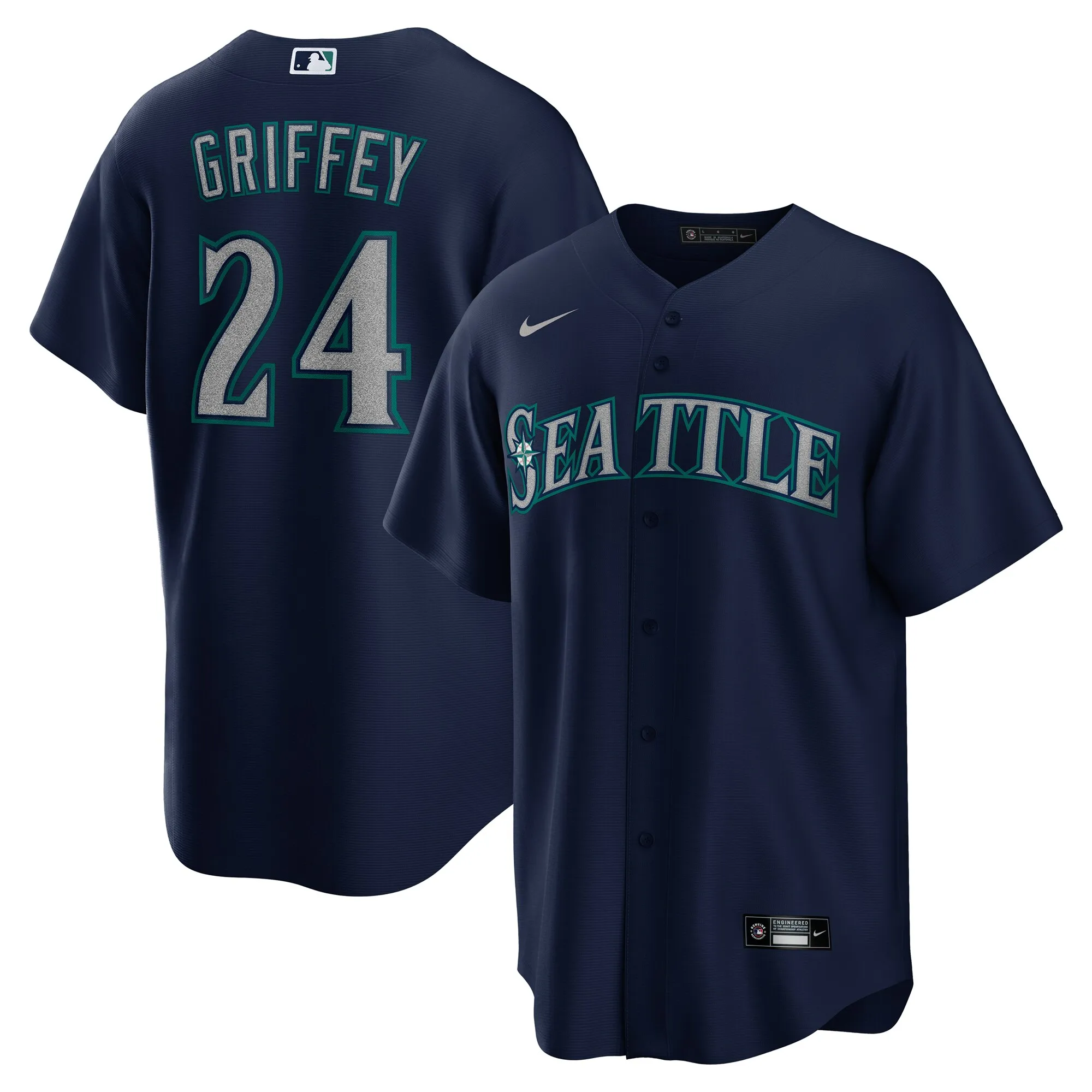 Ken Griffey Jr. Seattle Mariners Nike Alternate Replica Player Jersey - Navy